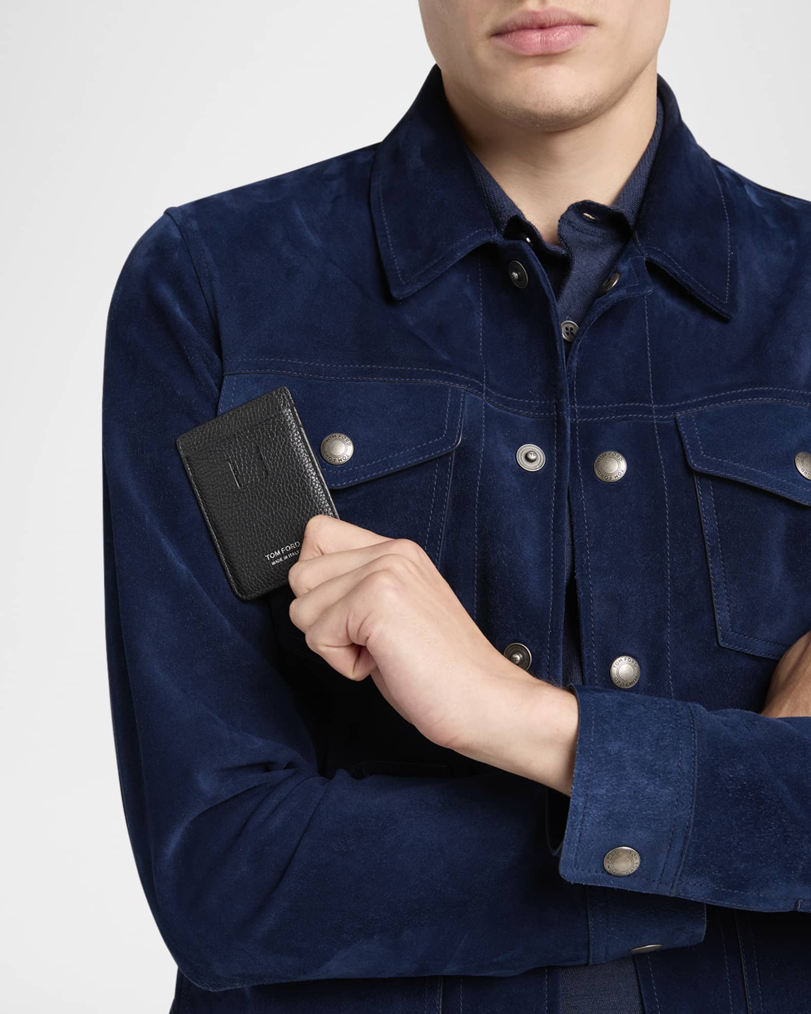 Men's Grained Leather MagSafe Compatible Wallet 1