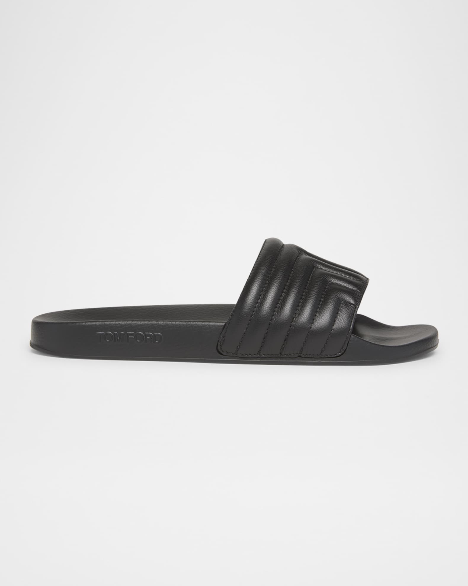 Men's Harris Quilted Leather Slide Sandals 0