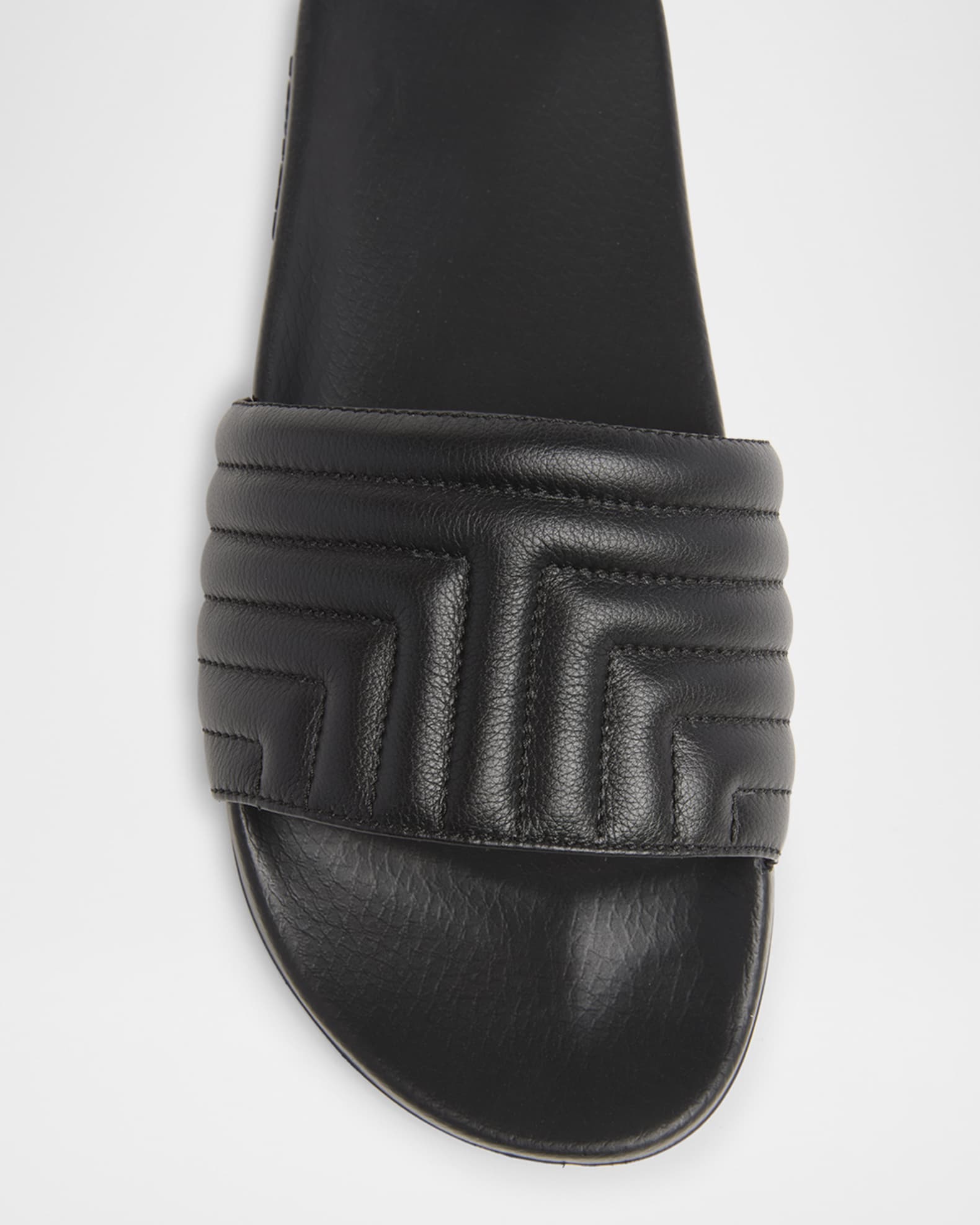 TOM FORD Men's Harris Quilted Leather Slide Sandals | Neiman TOM FORD Men's Harris Quilted Leather Slide Sandals | Neiman
