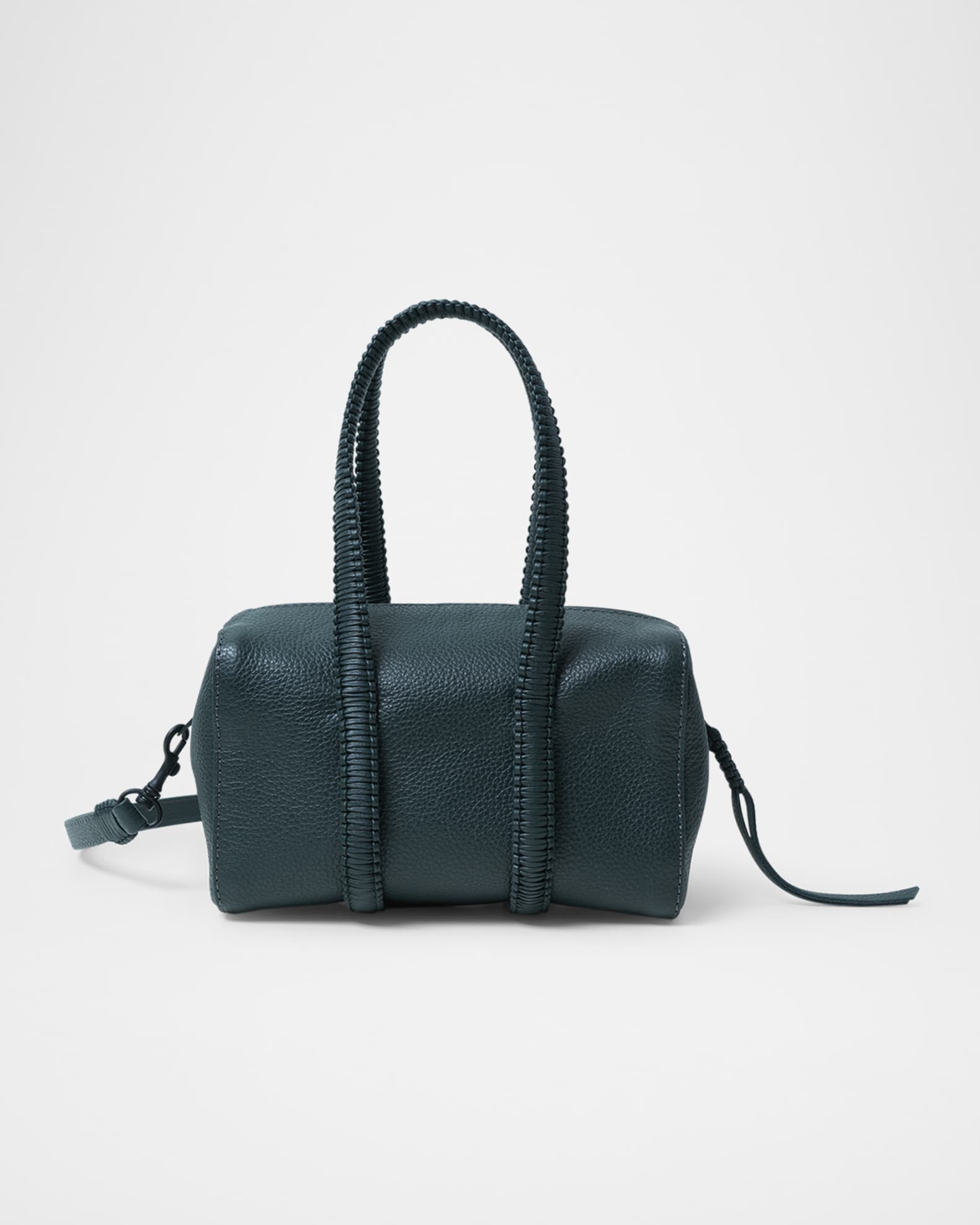 Mini Bowling Grained Leather Top-Handle Bag 0