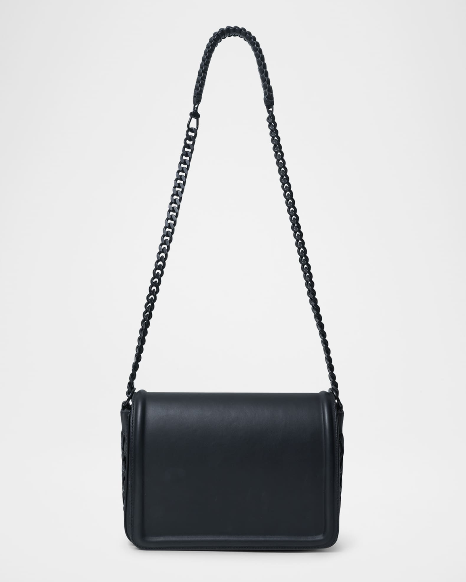Maxi Box Flap Leather Shoulder Bag 1