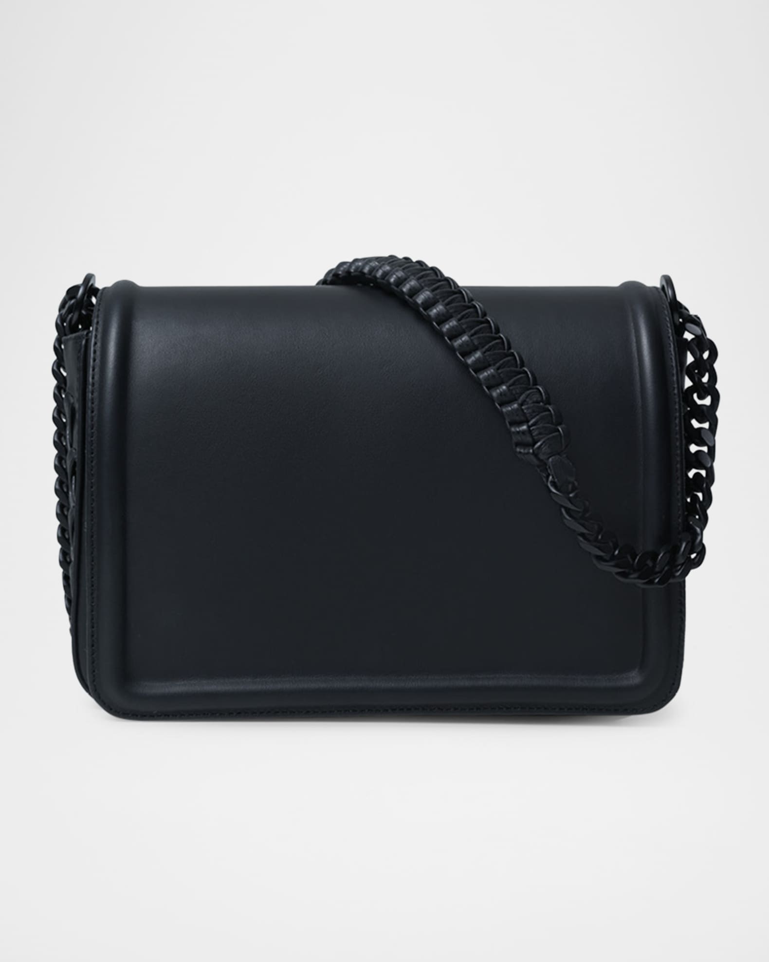 Maxi Box Flap Leather Shoulder Bag 0