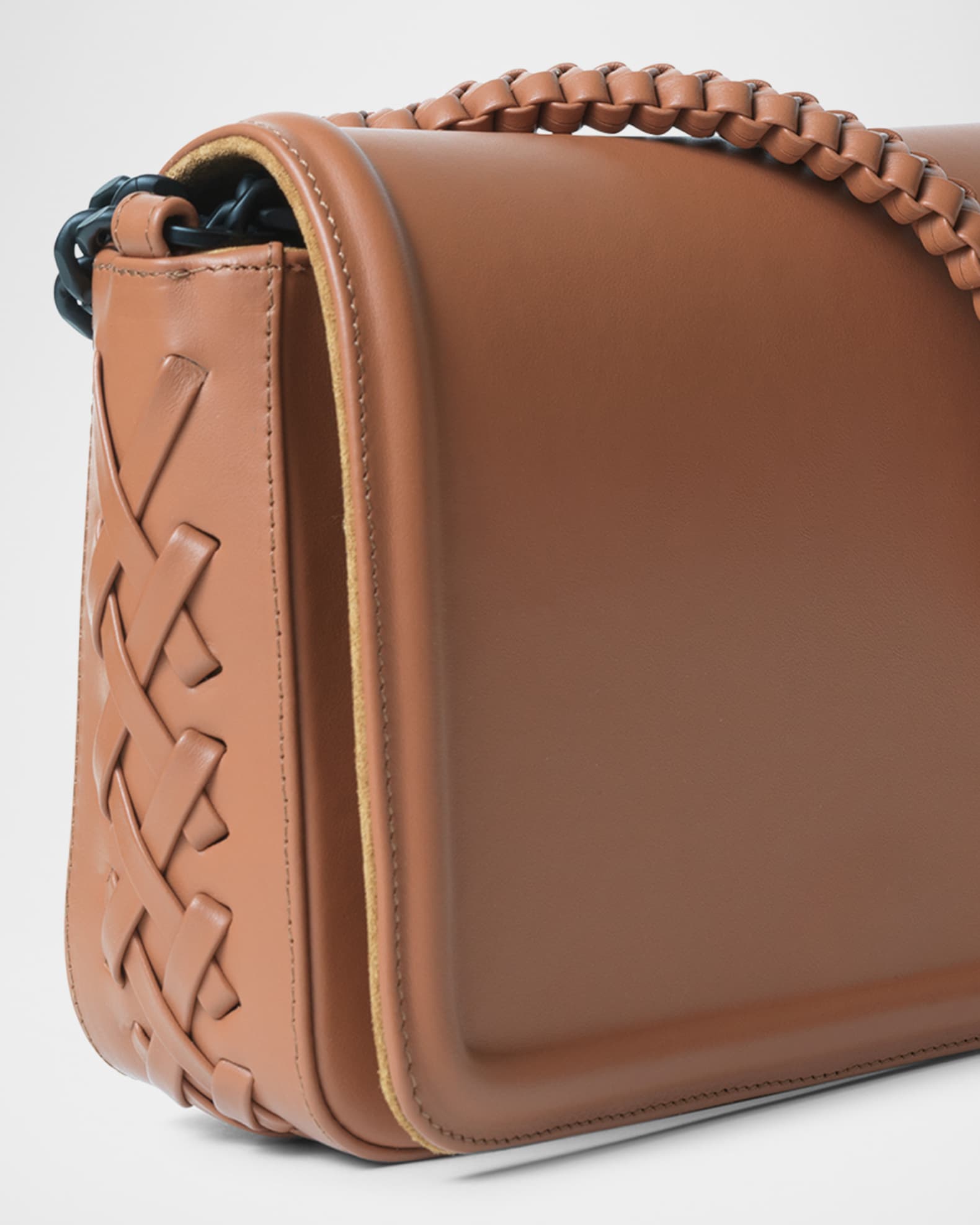 Maxi Box Flap Leather Shoulder Bag 1