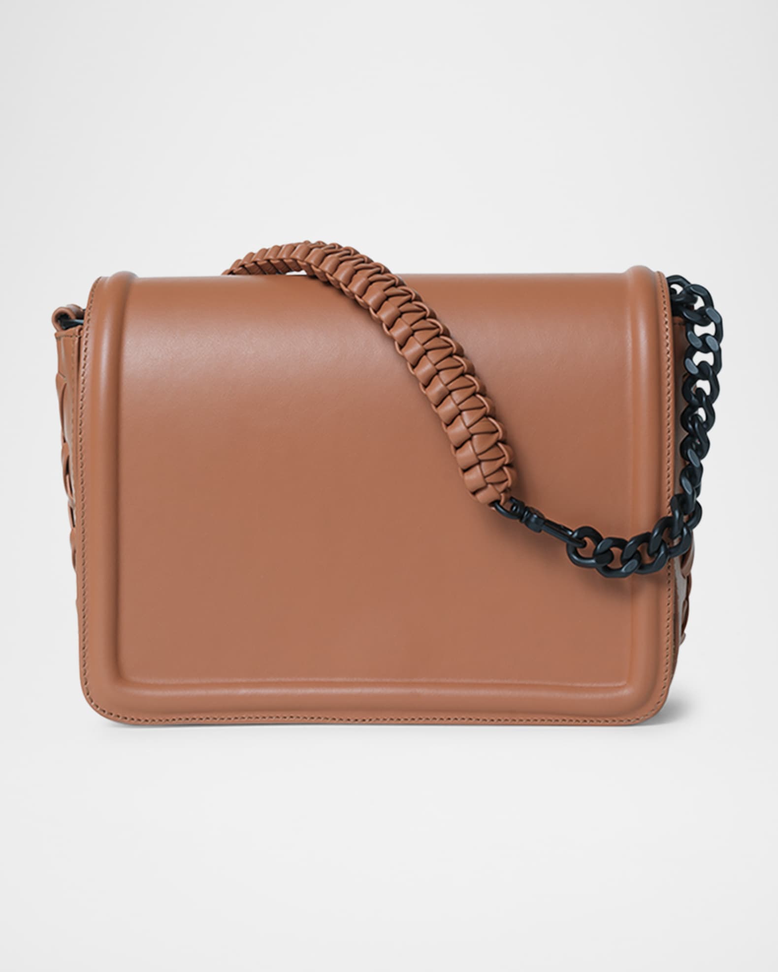 Maxi Box Flap Leather Shoulder Bag 0
