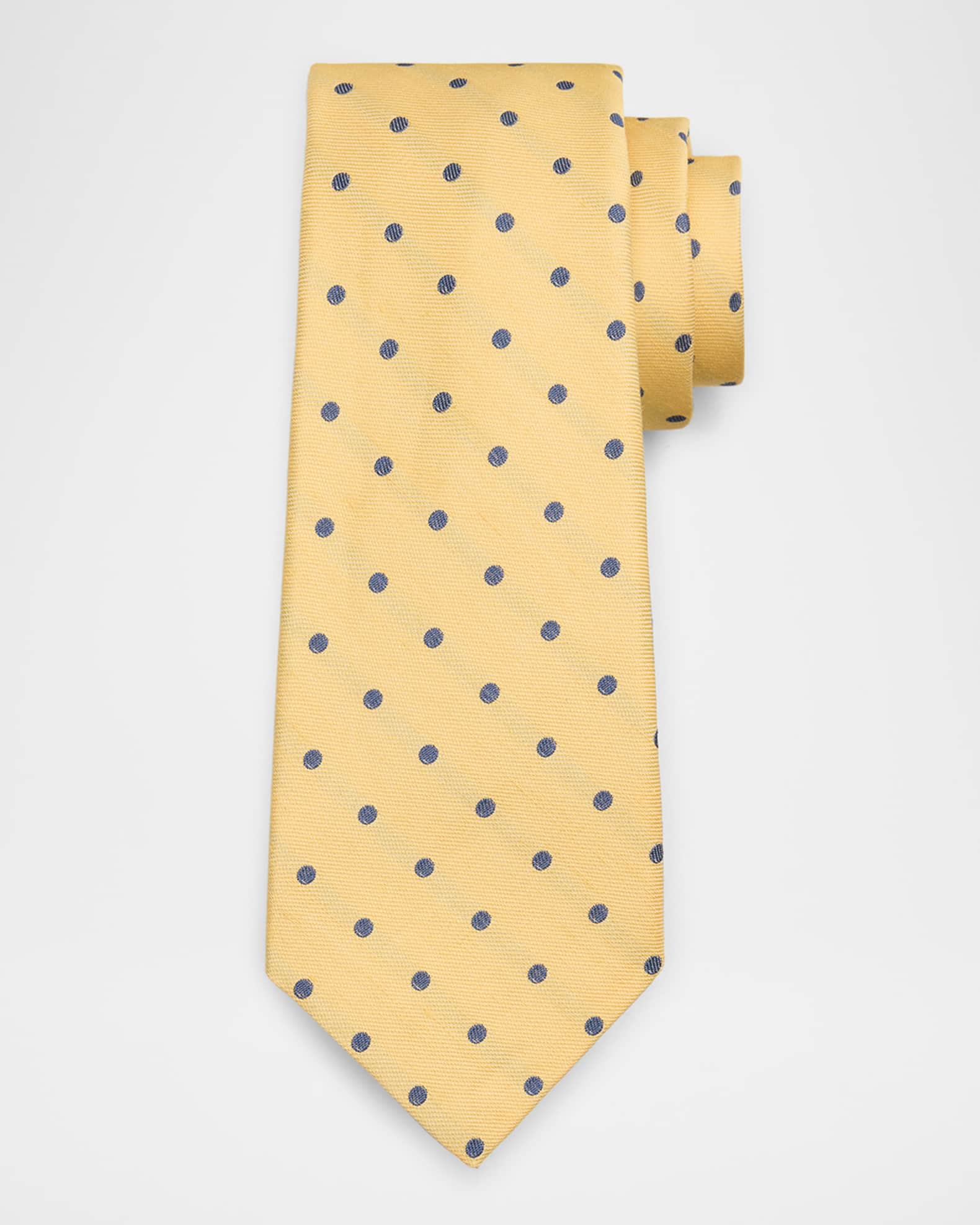 Men's Polka Dot Silk Tie 0