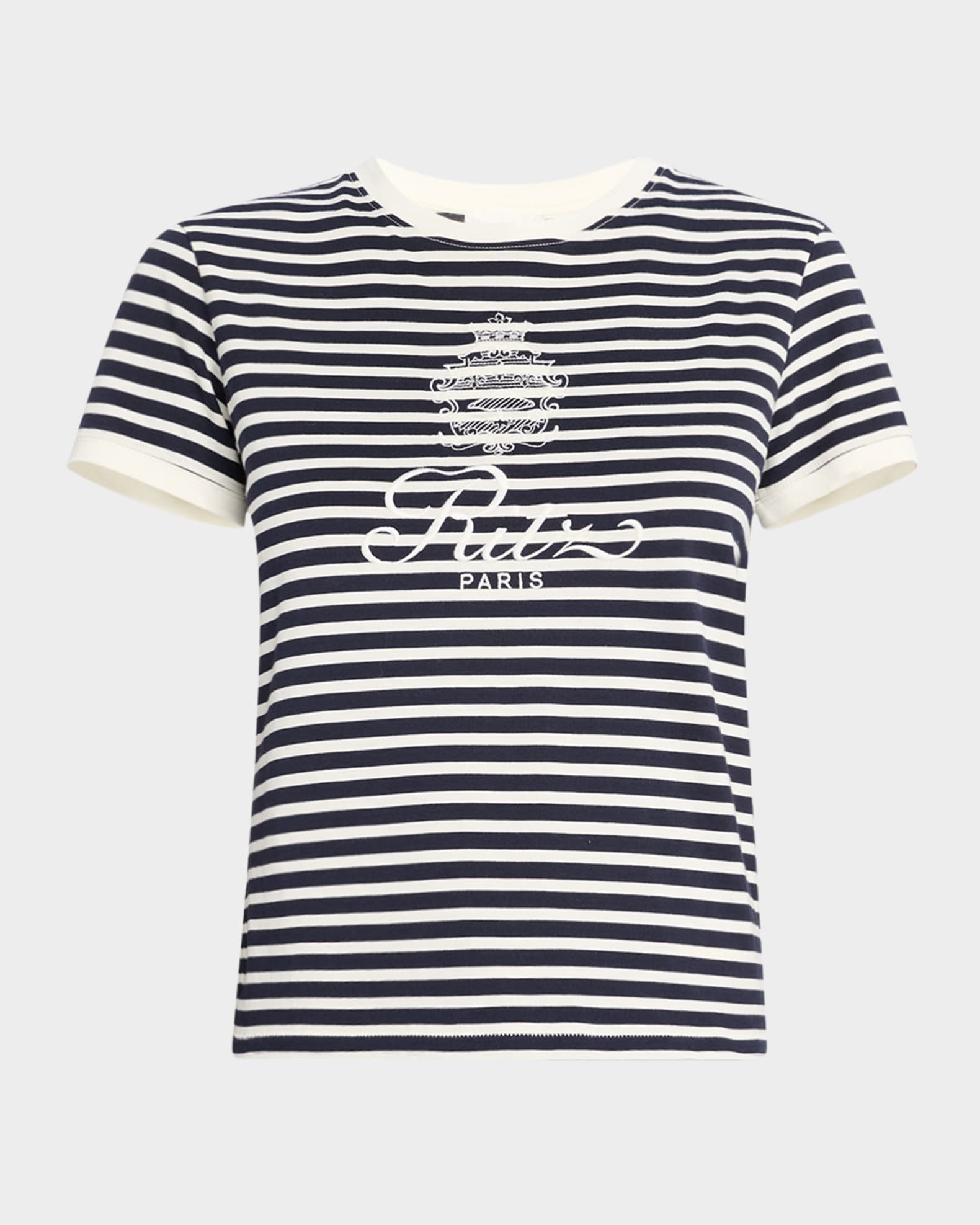FRAME x Ritz Paris Stripe Baby Tee 0