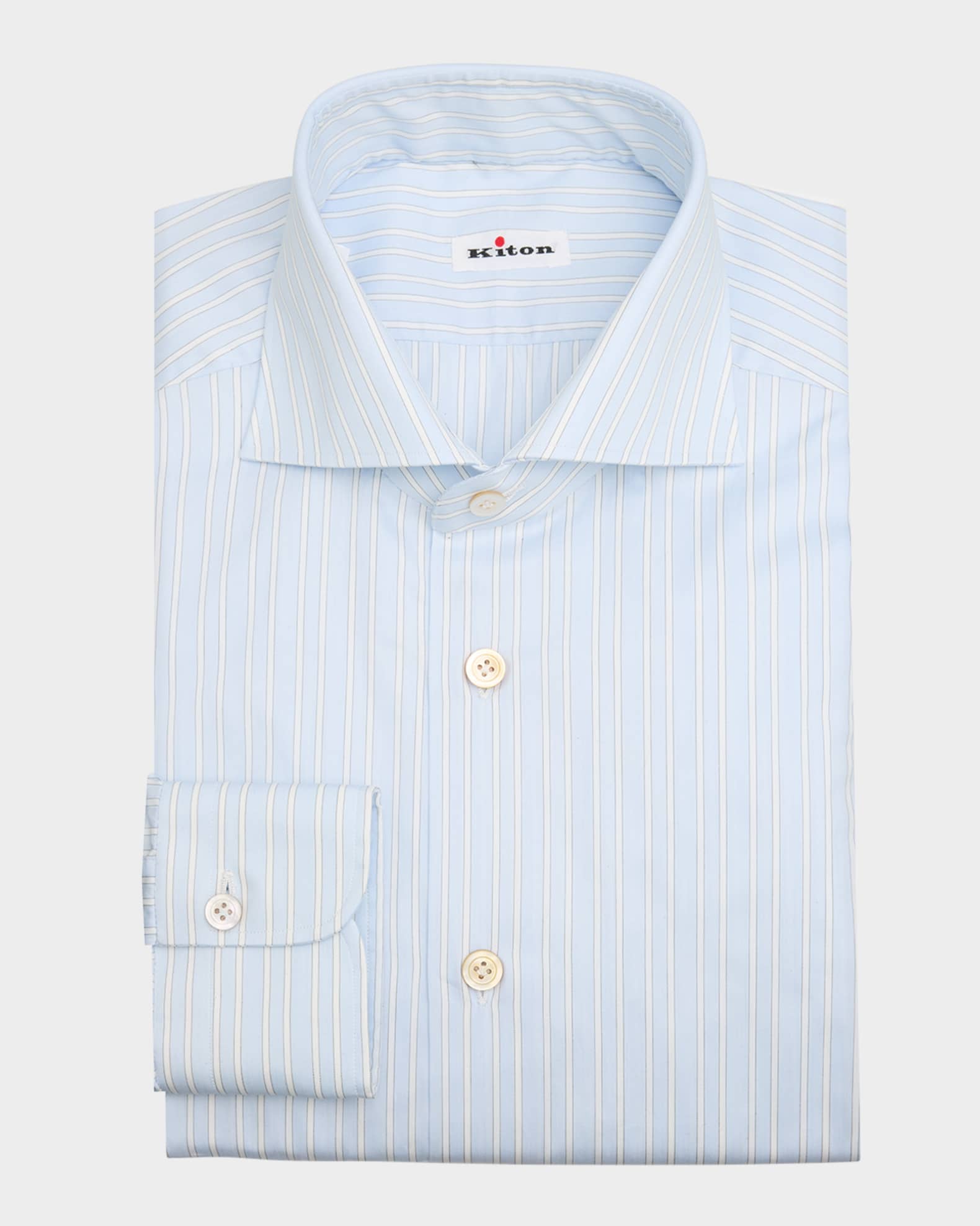 Men's Cotton Stripe Dress Shirt 0
