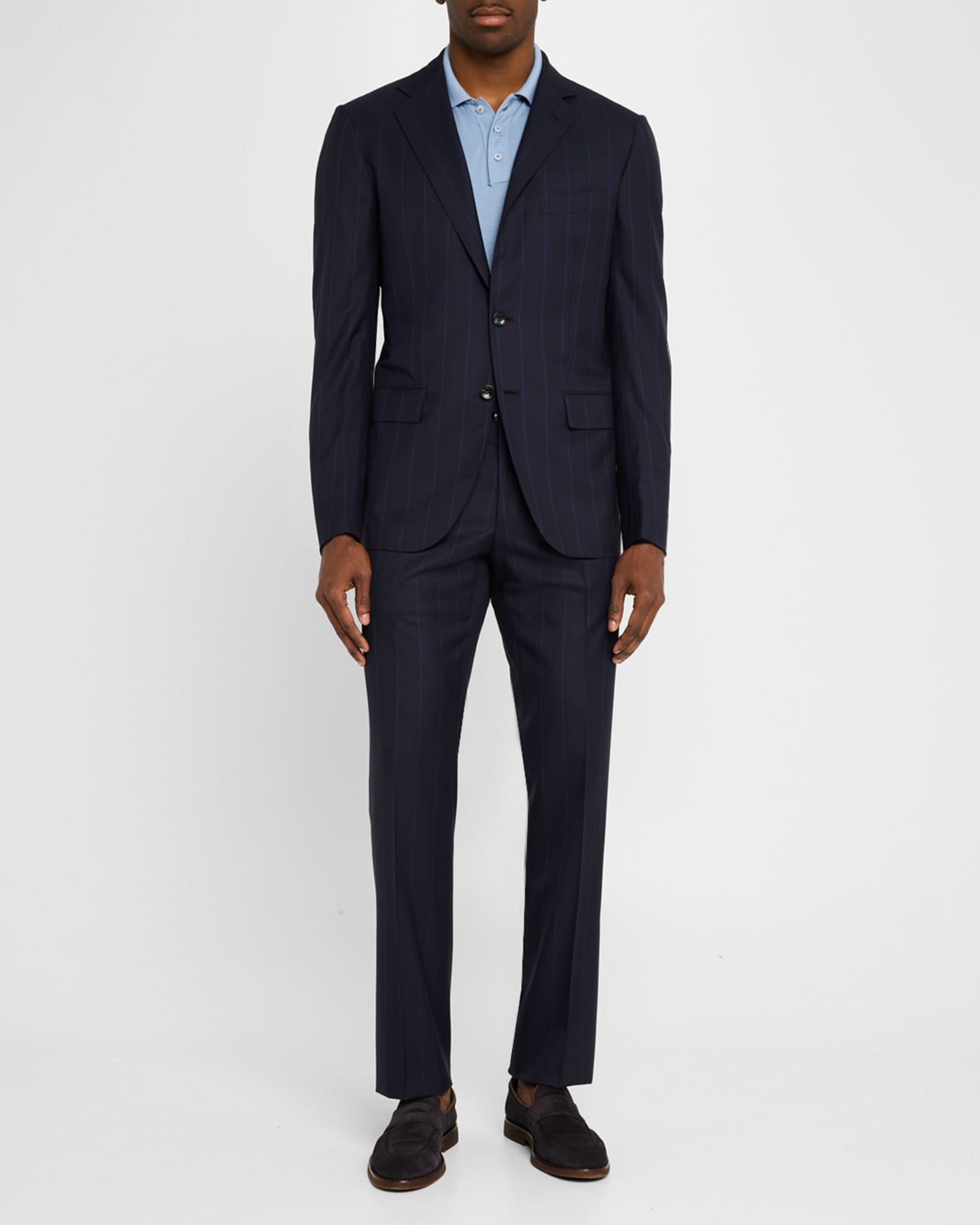 Kiton Men's Wool Pinstripe Suit | Neiman Marcus