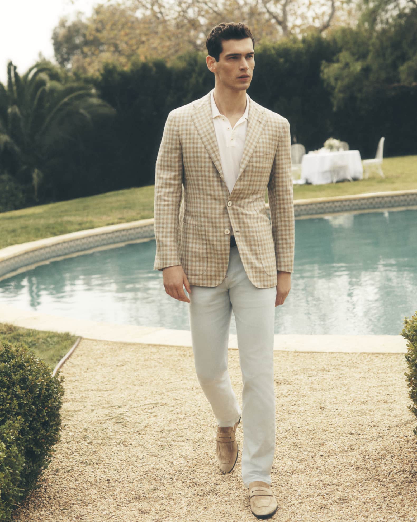 Kiton Men's Cashmere-Blend Check Sport Coat | Neiman Marcus