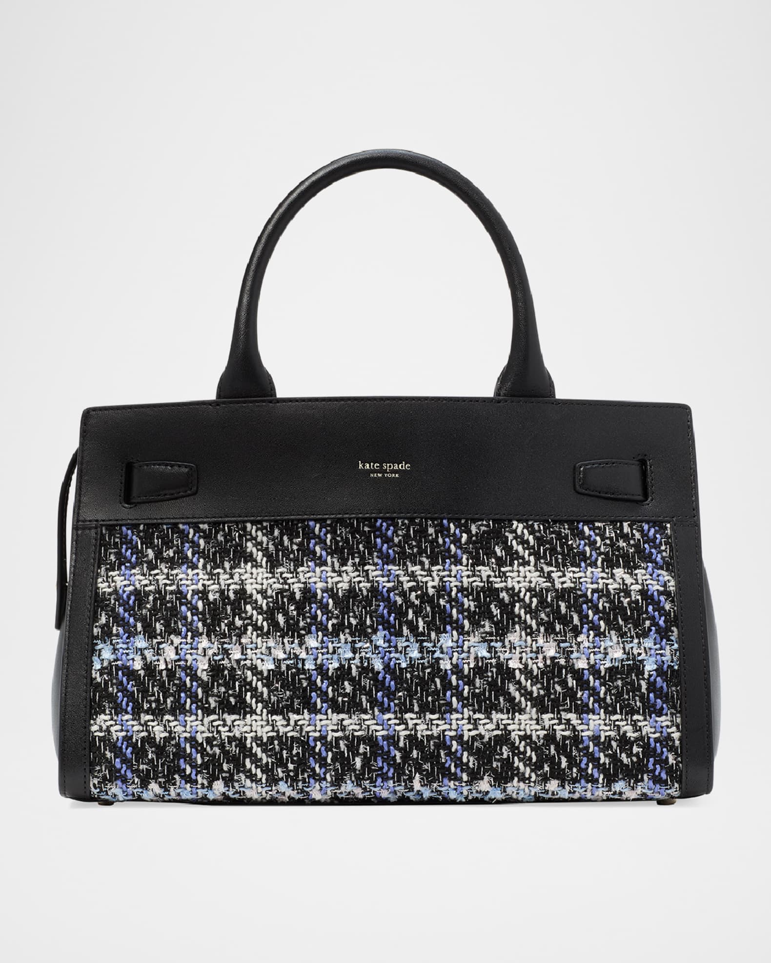 kate spade new york deco plaid tweed crossbody bag Neiman Marcus