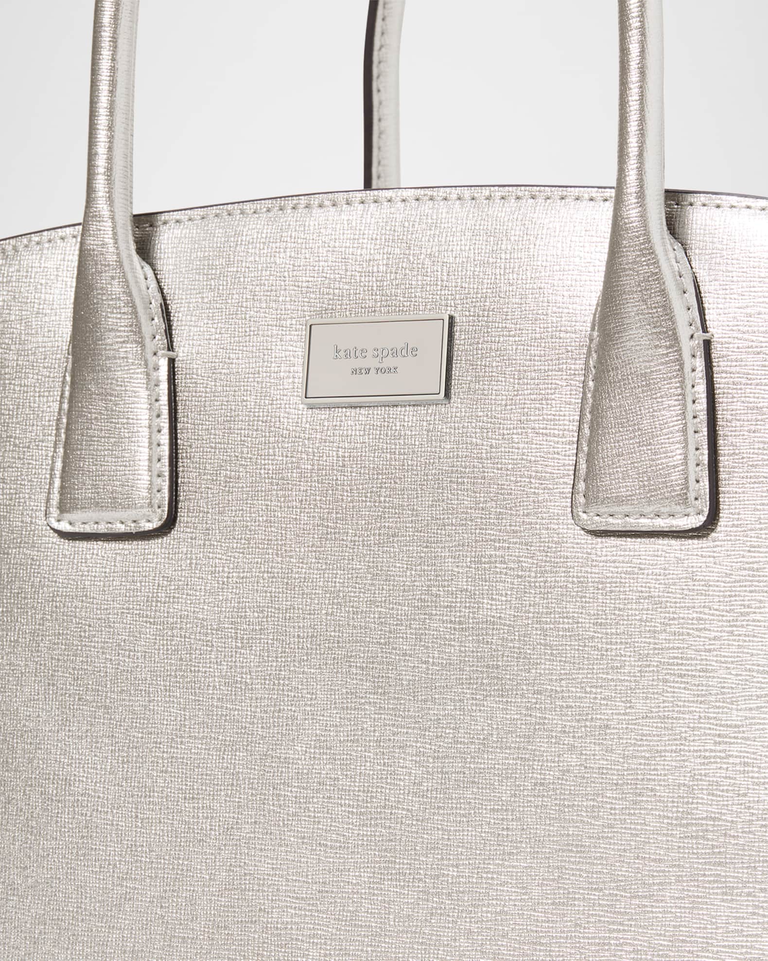 Kate spade silver tote outlet