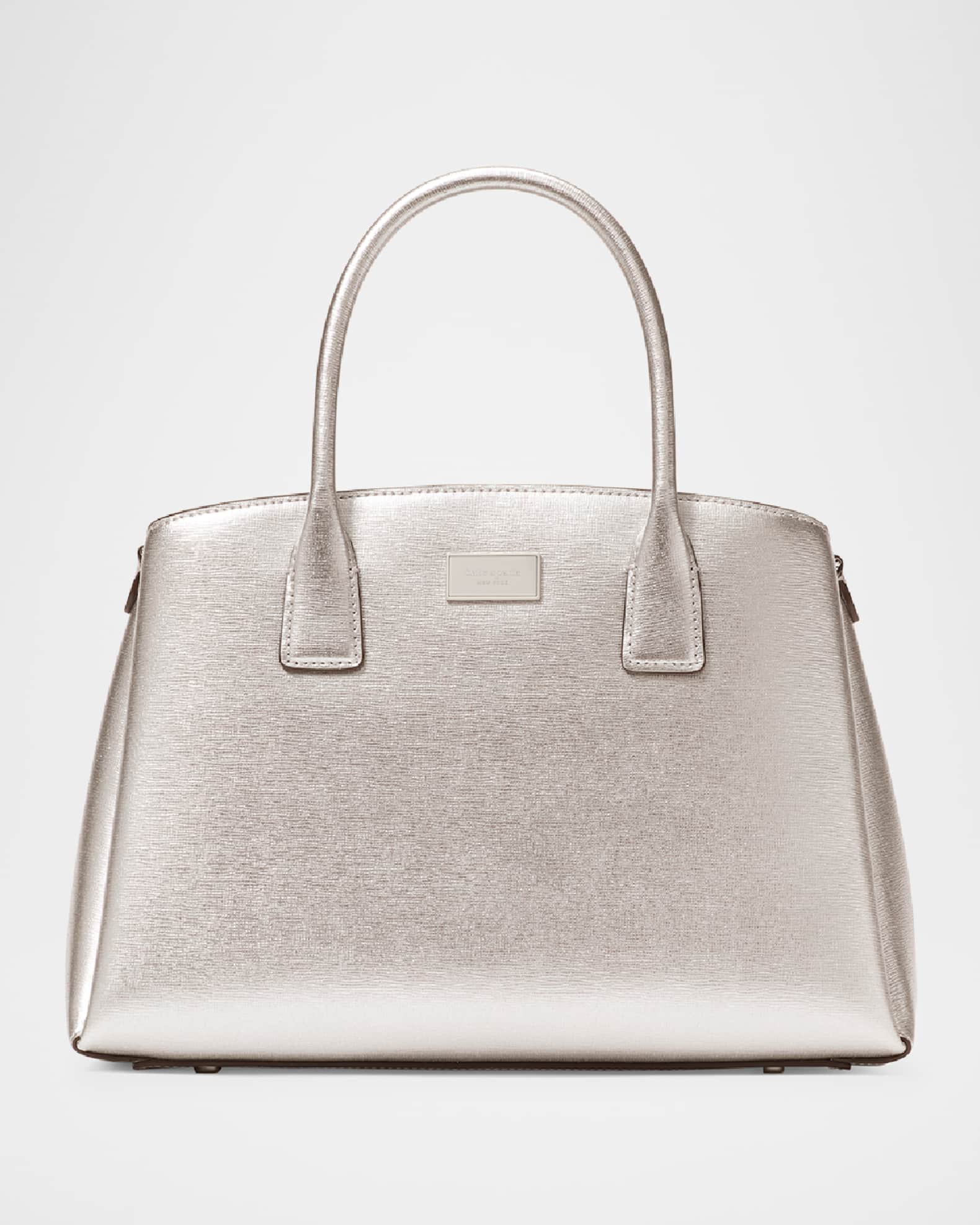 kate spade new york serena metallic leather satchel bag Neiman Marcus