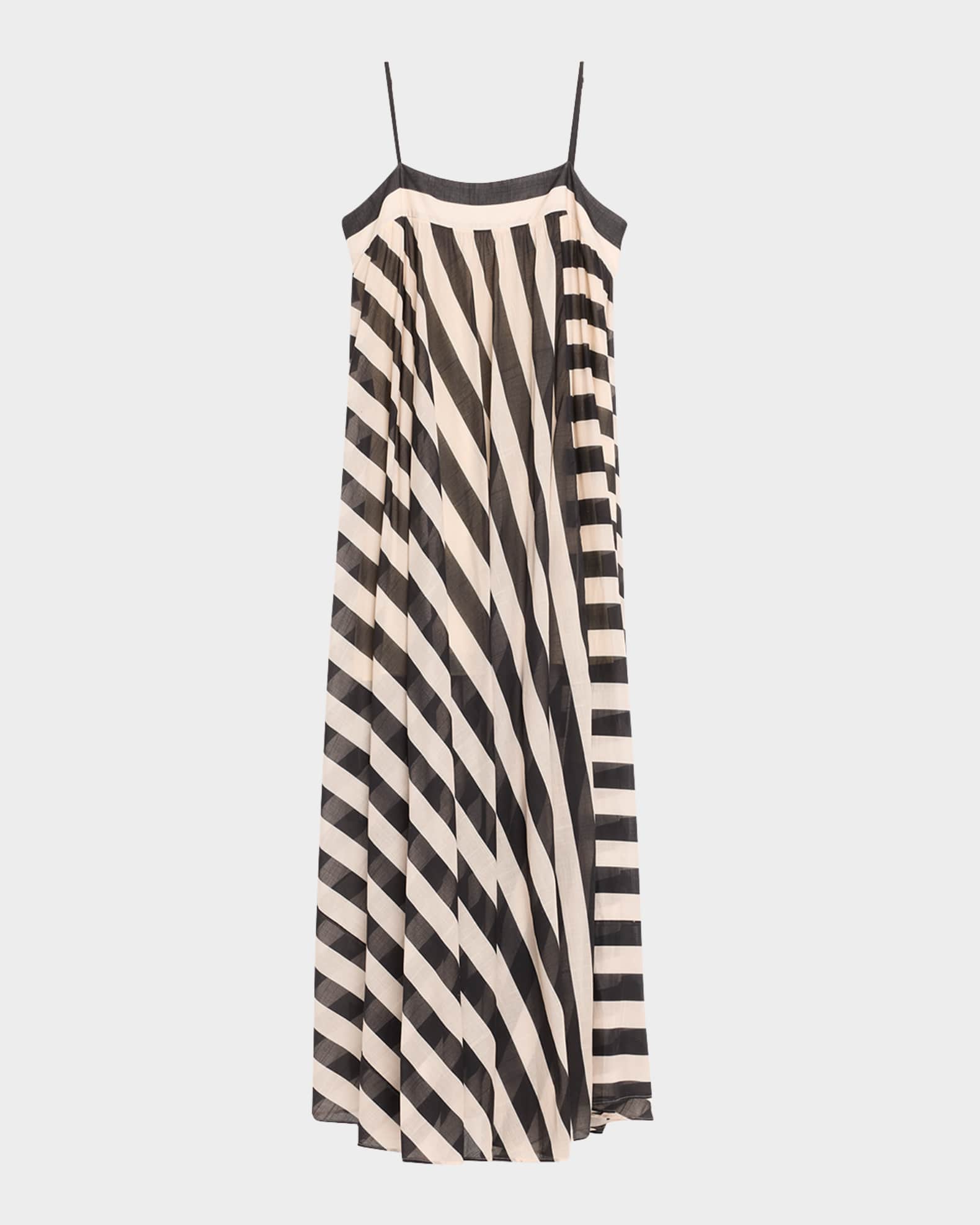 Maxine Striped Maxi Dress 0