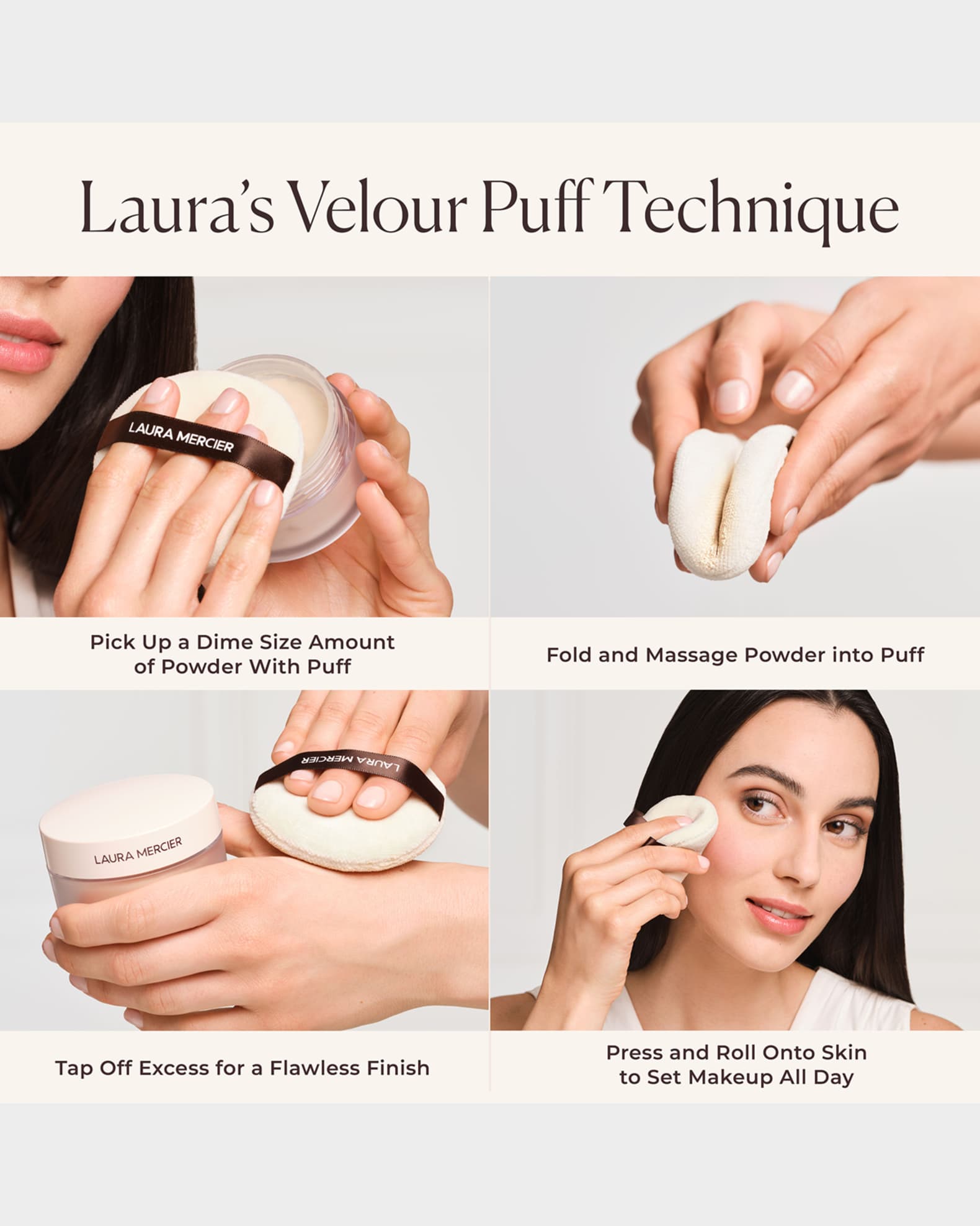 Laura Mercier Translucent Loose Setting Powder UltraBlur + Puff