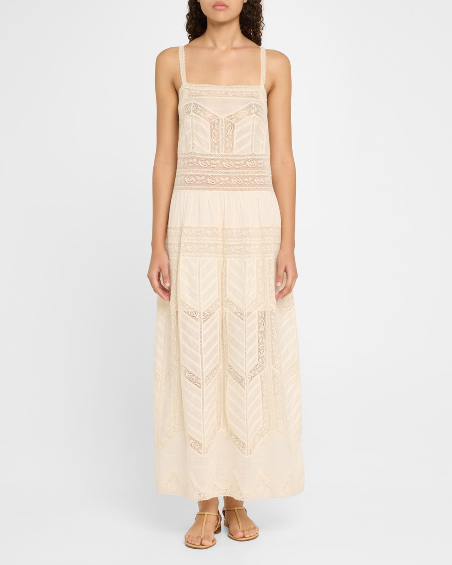 Acacia Lace Trim Slip Dress 1