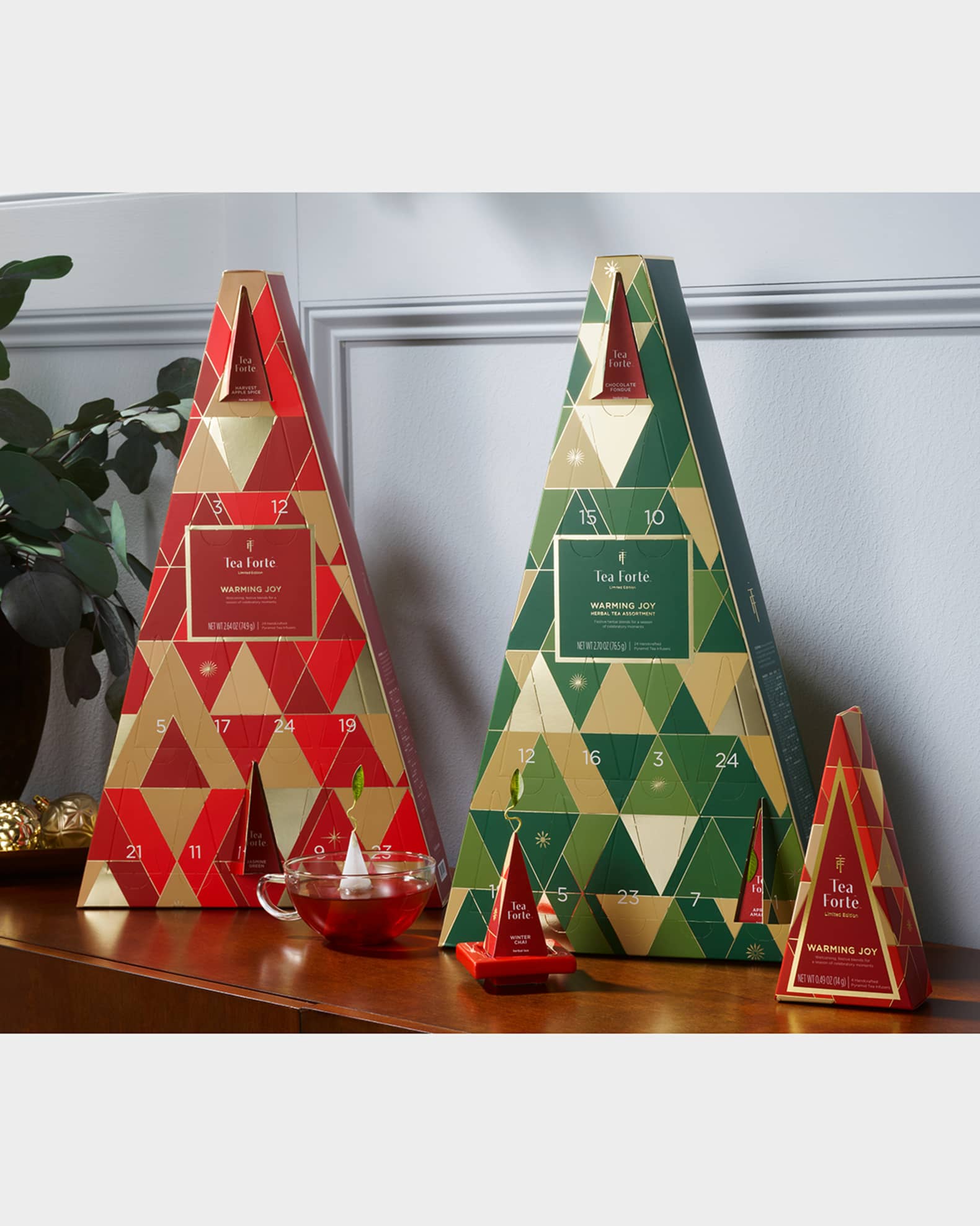 Tea Forte Warming Joy Limited Edition Tea Advent Calendar Neiman Marcus
