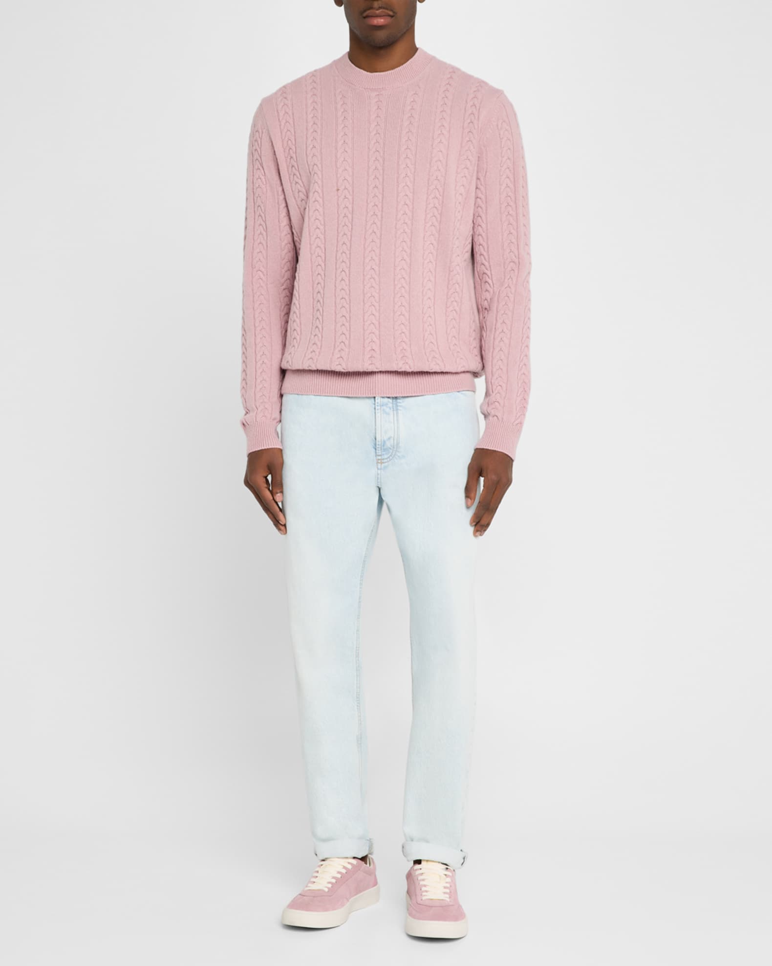 Men's Ermisto Wool and Cashmere Crewneck Sweater 1