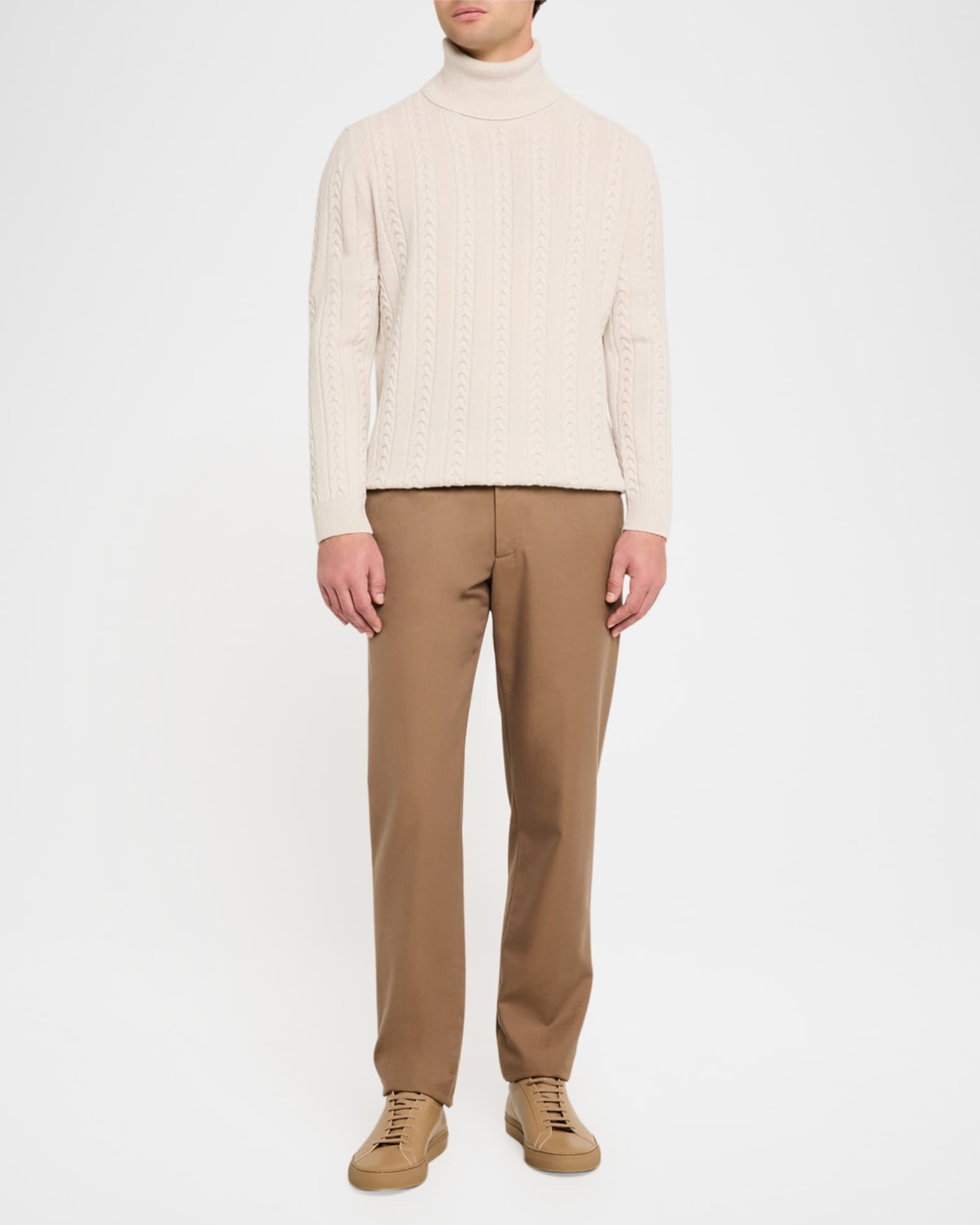 Men's Eribo Wool and Cashmere Turtleneck Sweater 1