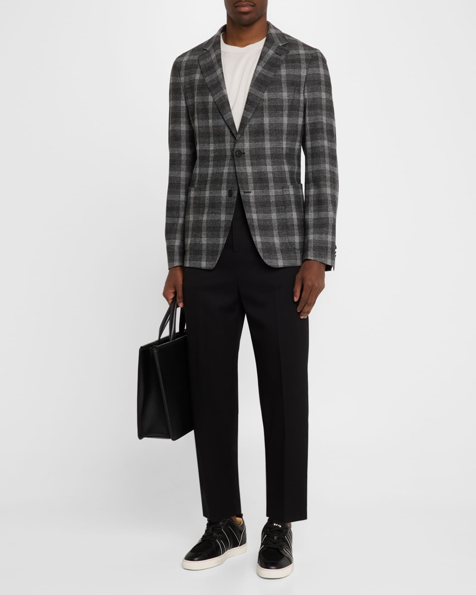 Men's Hanry Plaid Flannel Sport Coat - Thumbnail 2