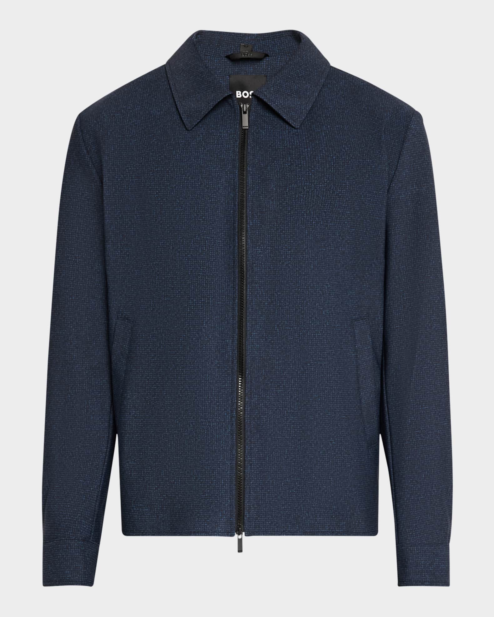 BOSS Men's Hanry Jacket Blue