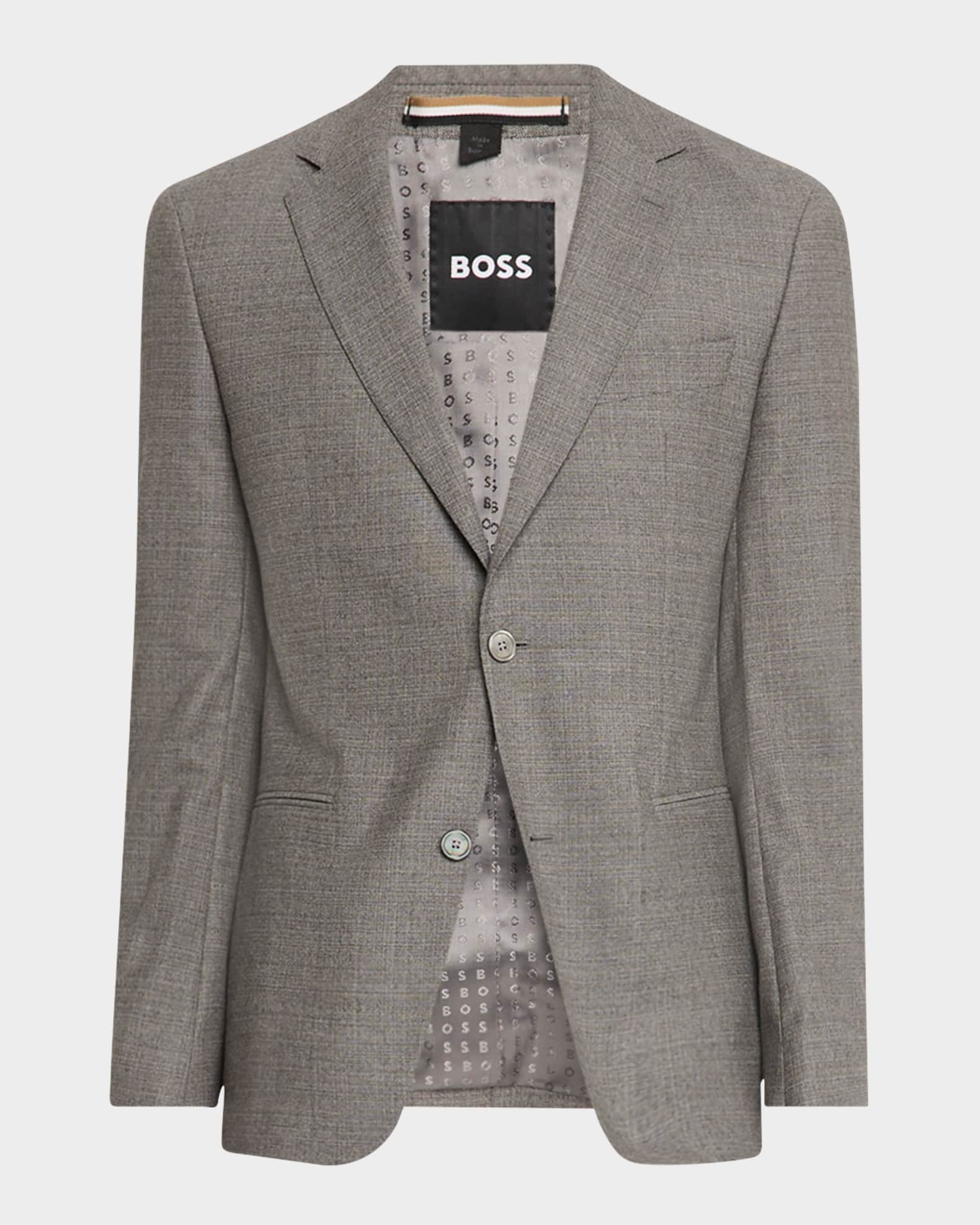 Men's Huge Wool Micro-Pattern Two-Piece Suit