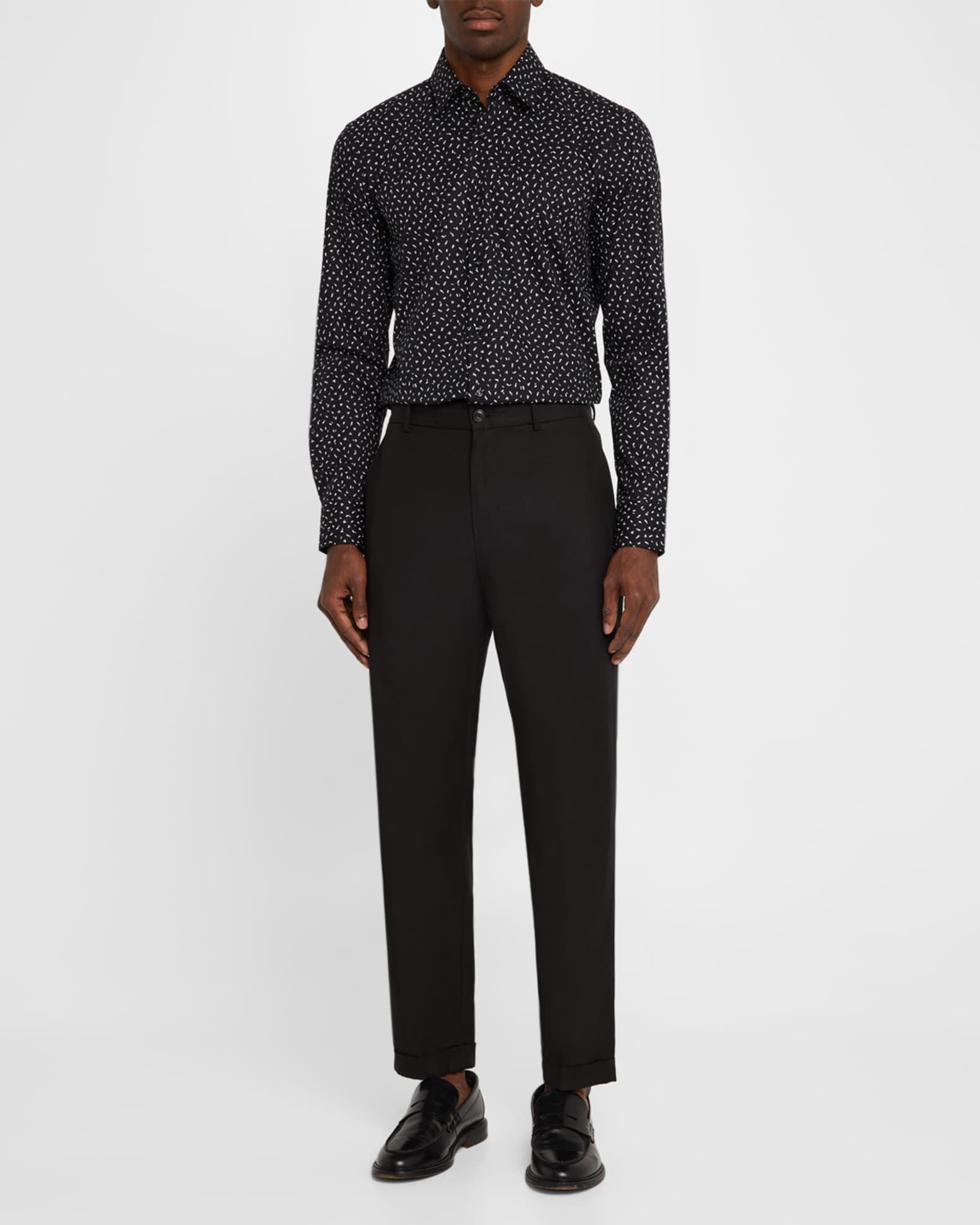 Men's Hank Geometric-Print Dress Shirt 1