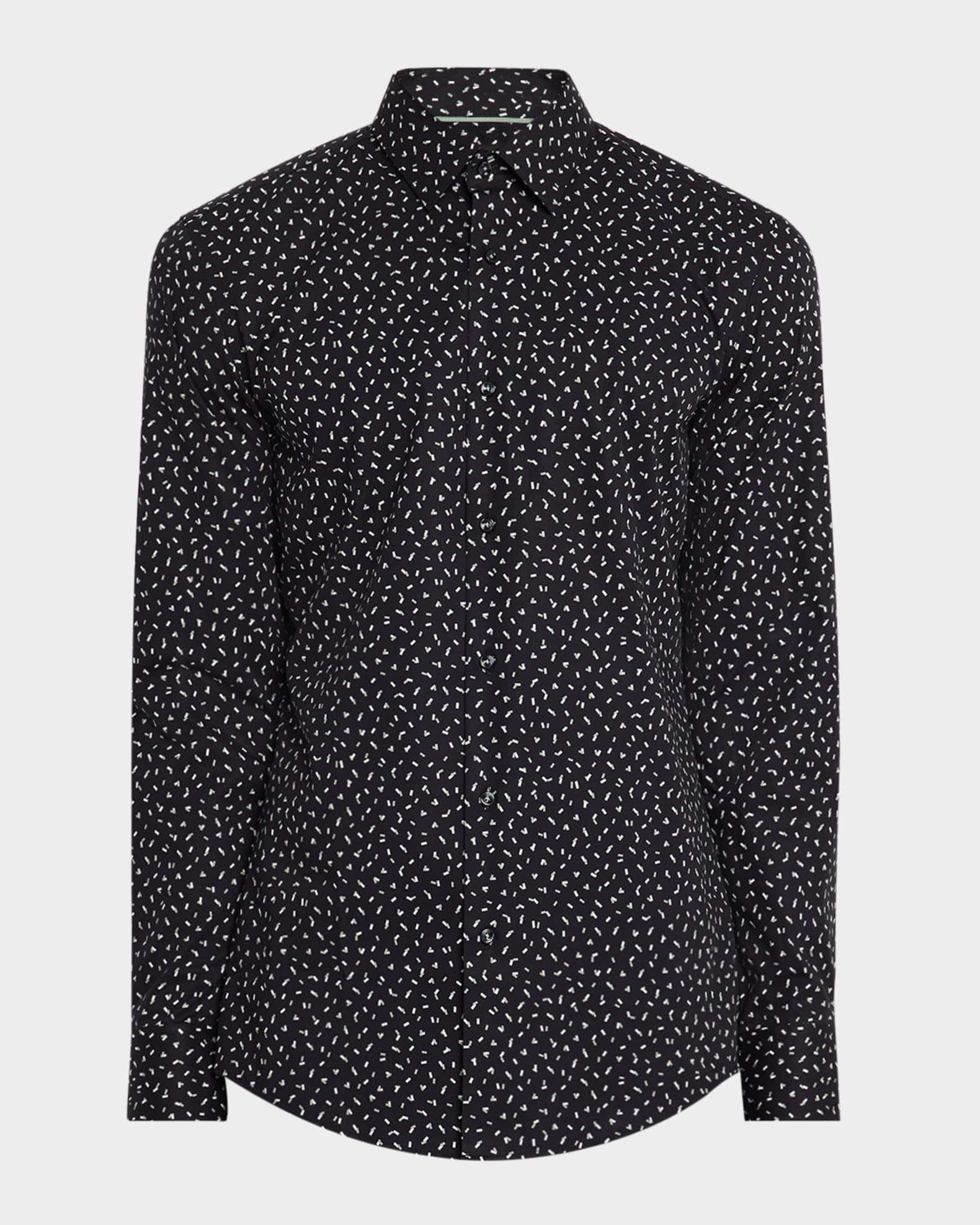 Men's Hank Geometric-Print Dress Shirt 0