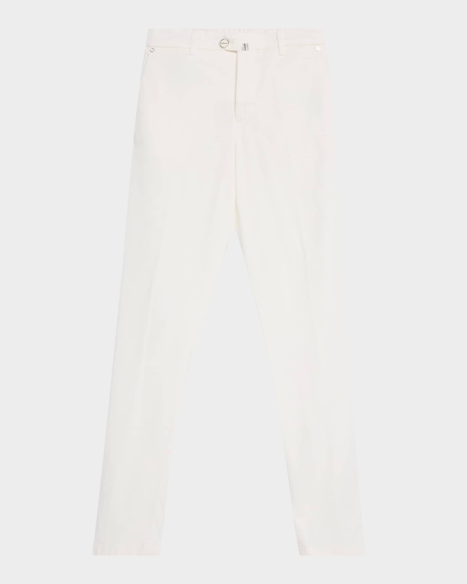 Men's Stretch Waistband Flat-Front Trousers 0