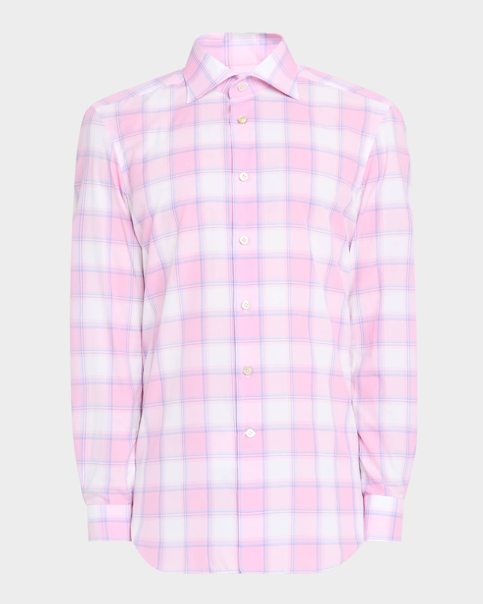 Men's Large Check Sport Shirt 0
