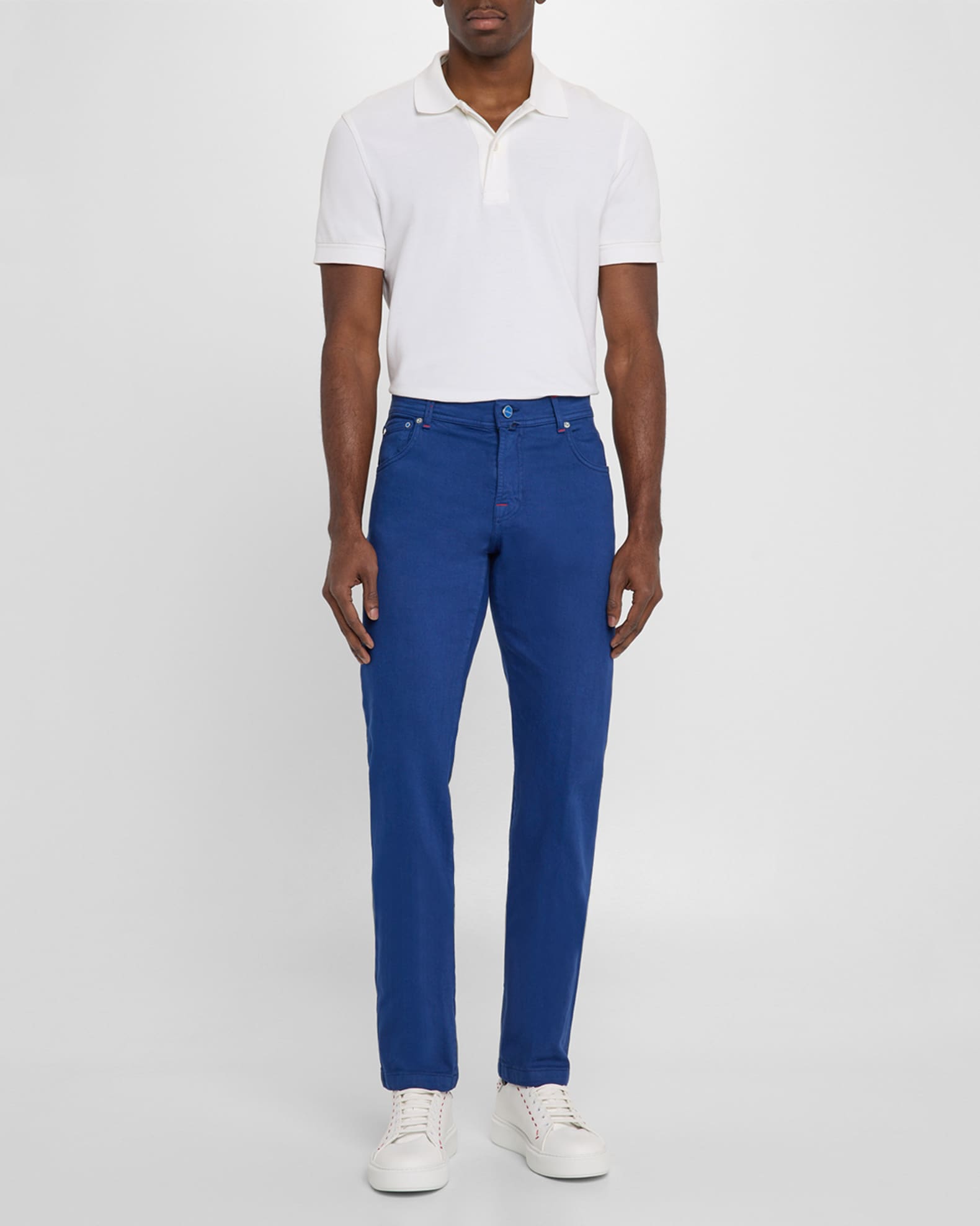 Men's Slim Denim Five-Pocket Pants 1