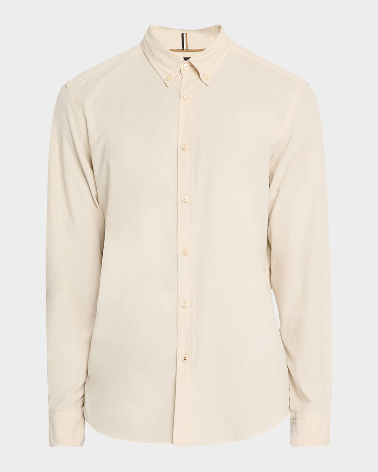 Men's Liam Micro-Corduroy Casual Button-Down Shirt 0