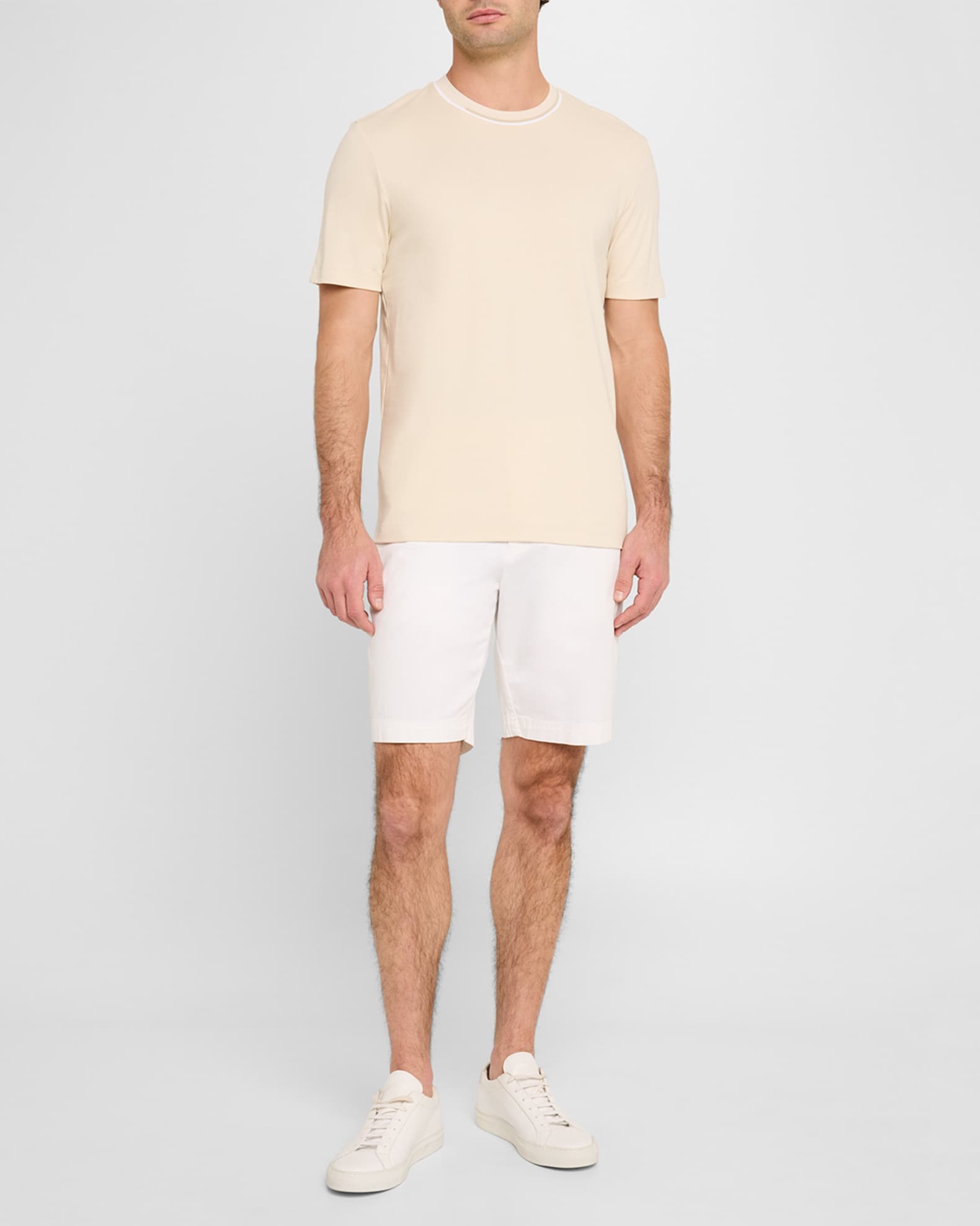 Men's Thompson Cotton Tipped-Collar T-Shirt 1