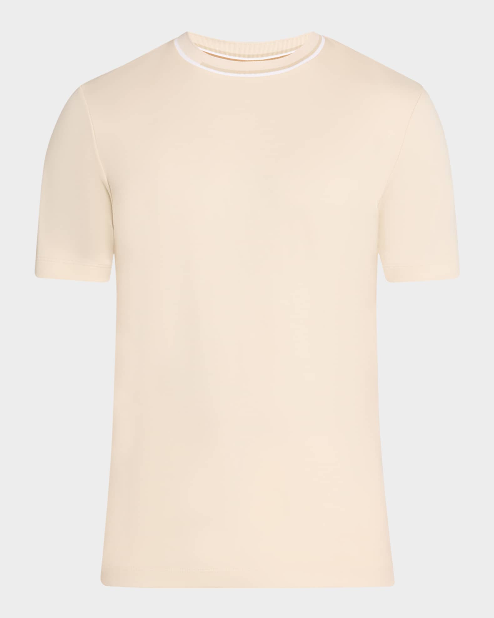 Men's Thompson Cotton Tipped-Collar T-Shirt 0