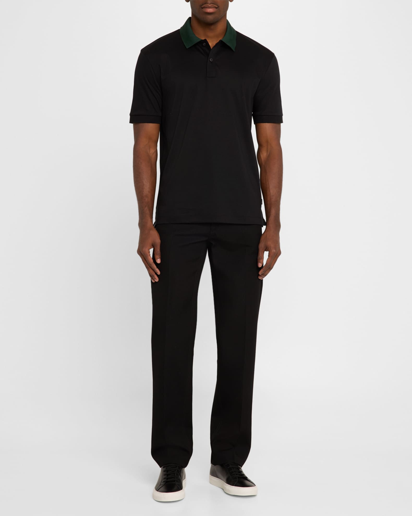 Men's Phillipson Contrast-Collar Polo Shirt 1