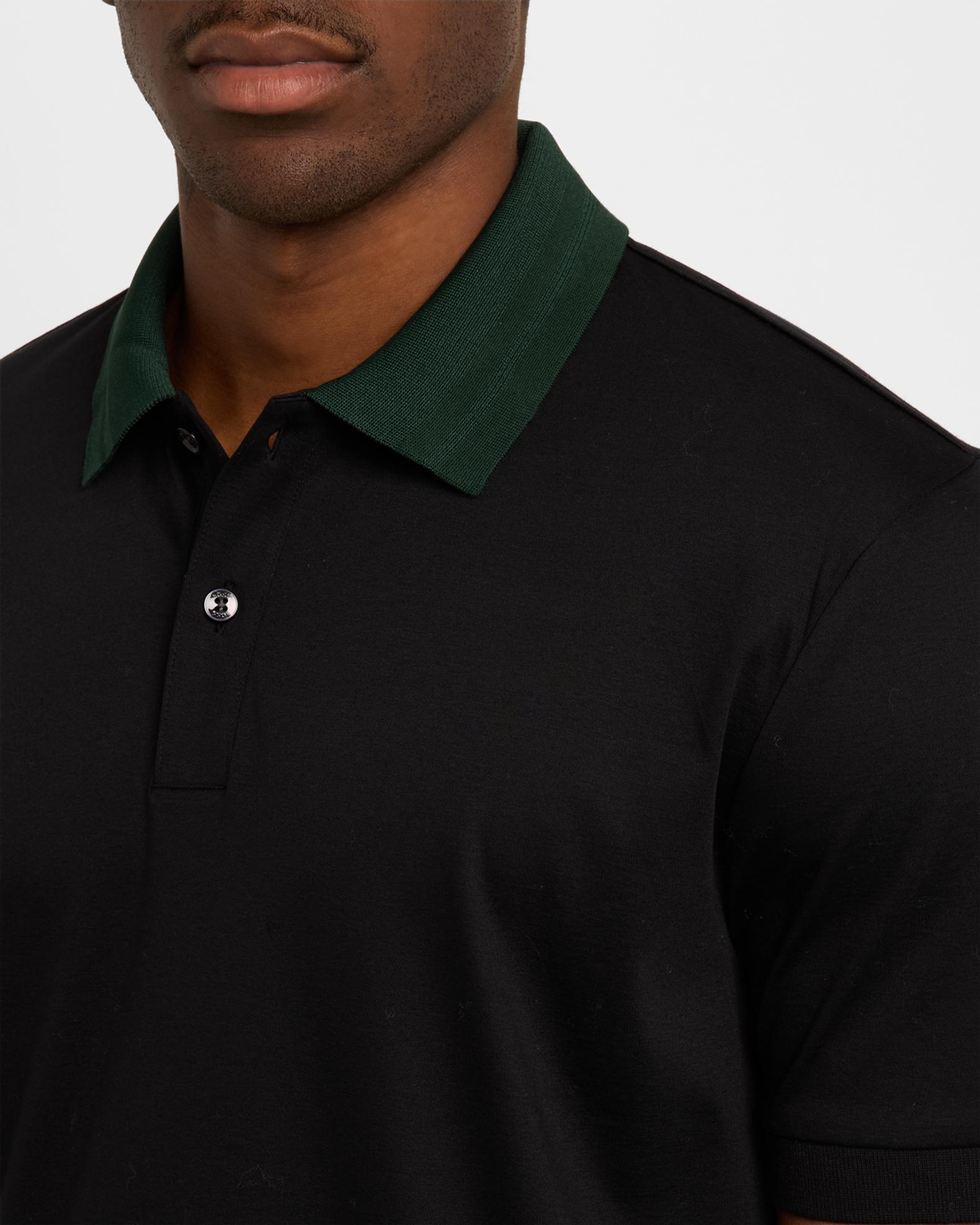 BOSS Men's Phillipson Contrast-Collar Polo Shirt | Neiman Marcus