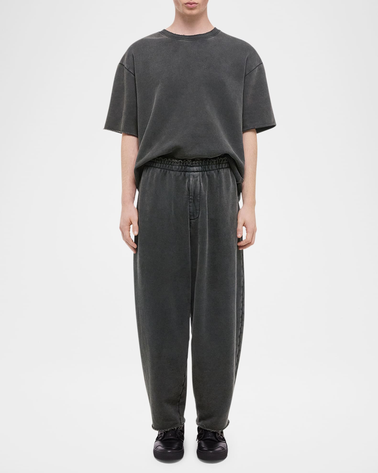 Men's Washed Terry Cocoon Sweatpants 1