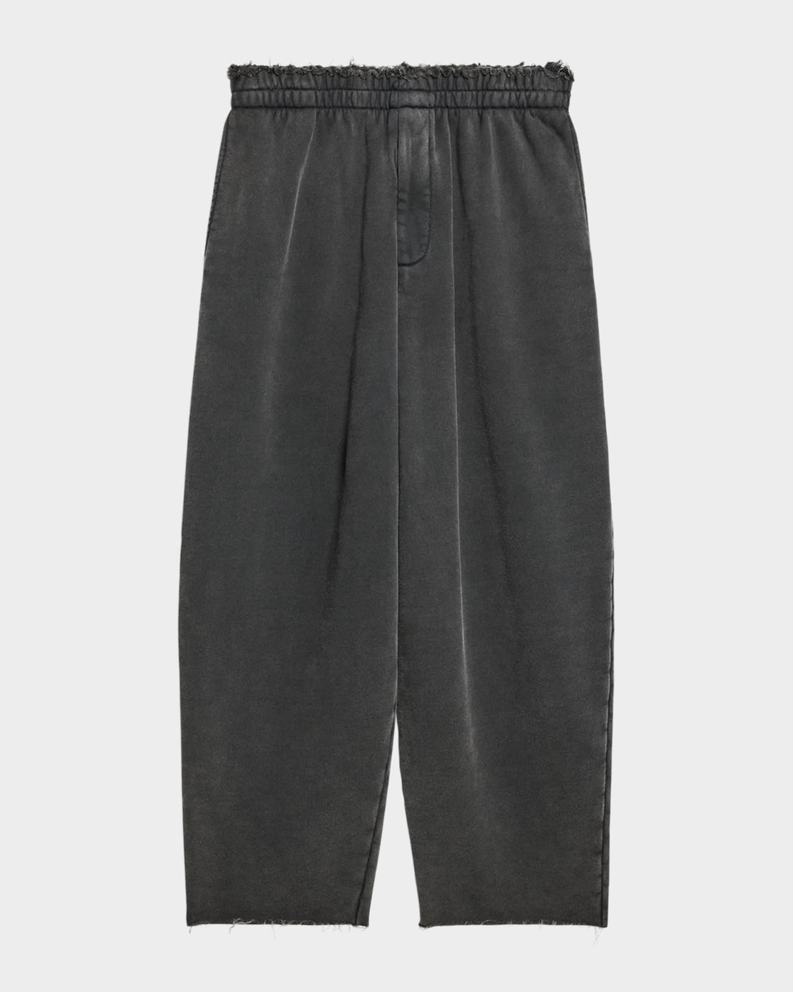 Men's Washed Terry Cocoon Sweatpants 0
