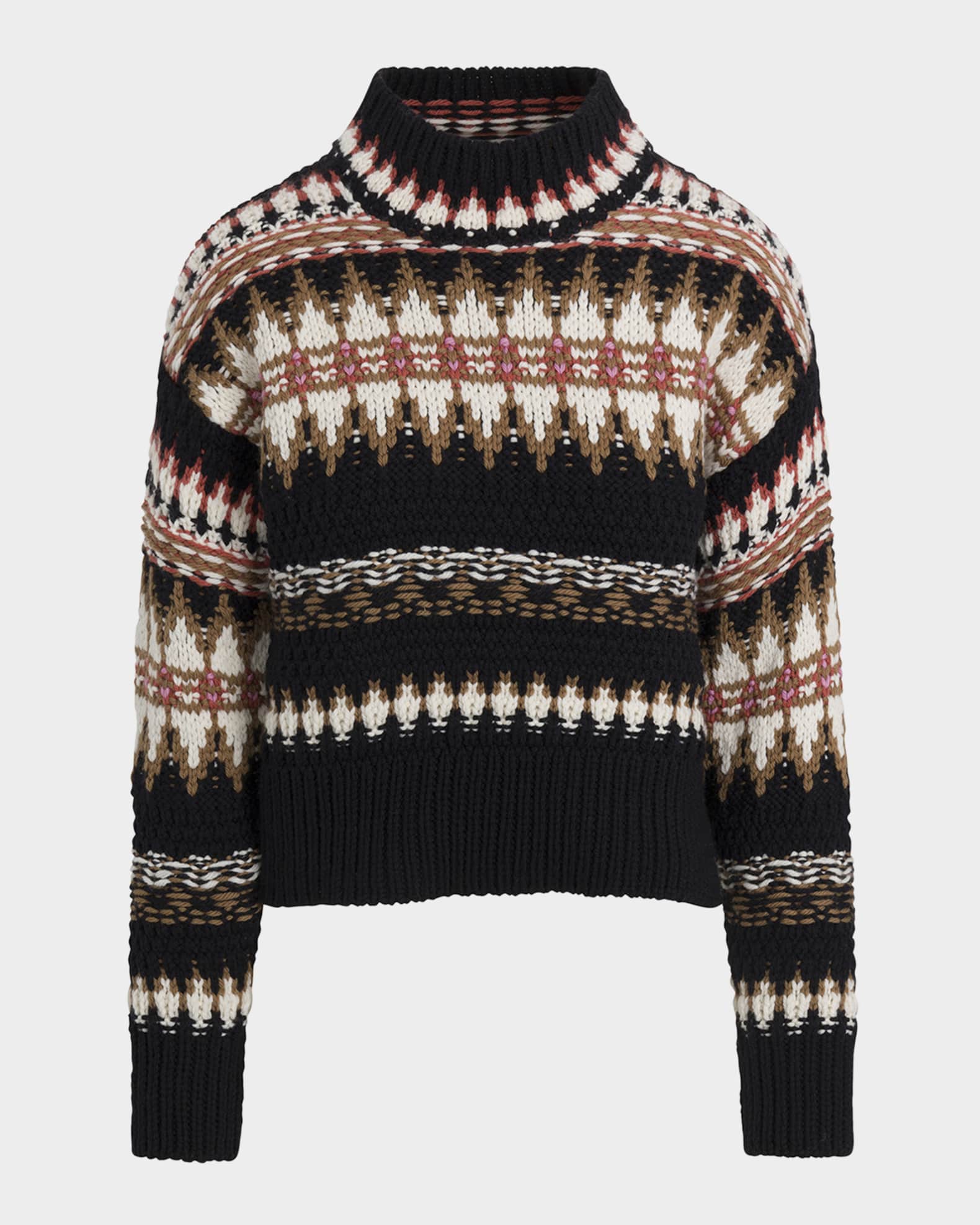 Henrietta Fairisle Wool Sweater 0