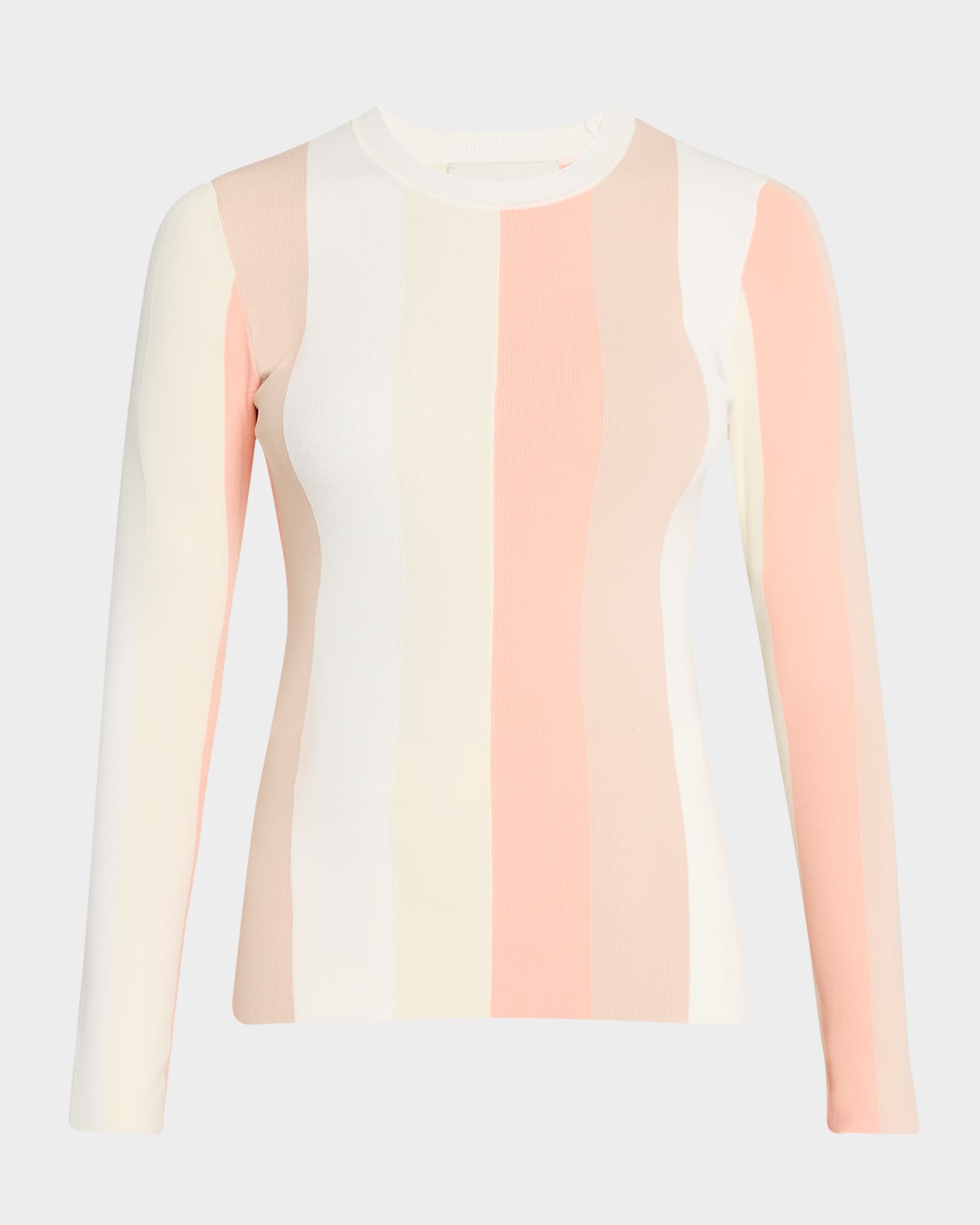 Long-Sleeve Color Block Top 0