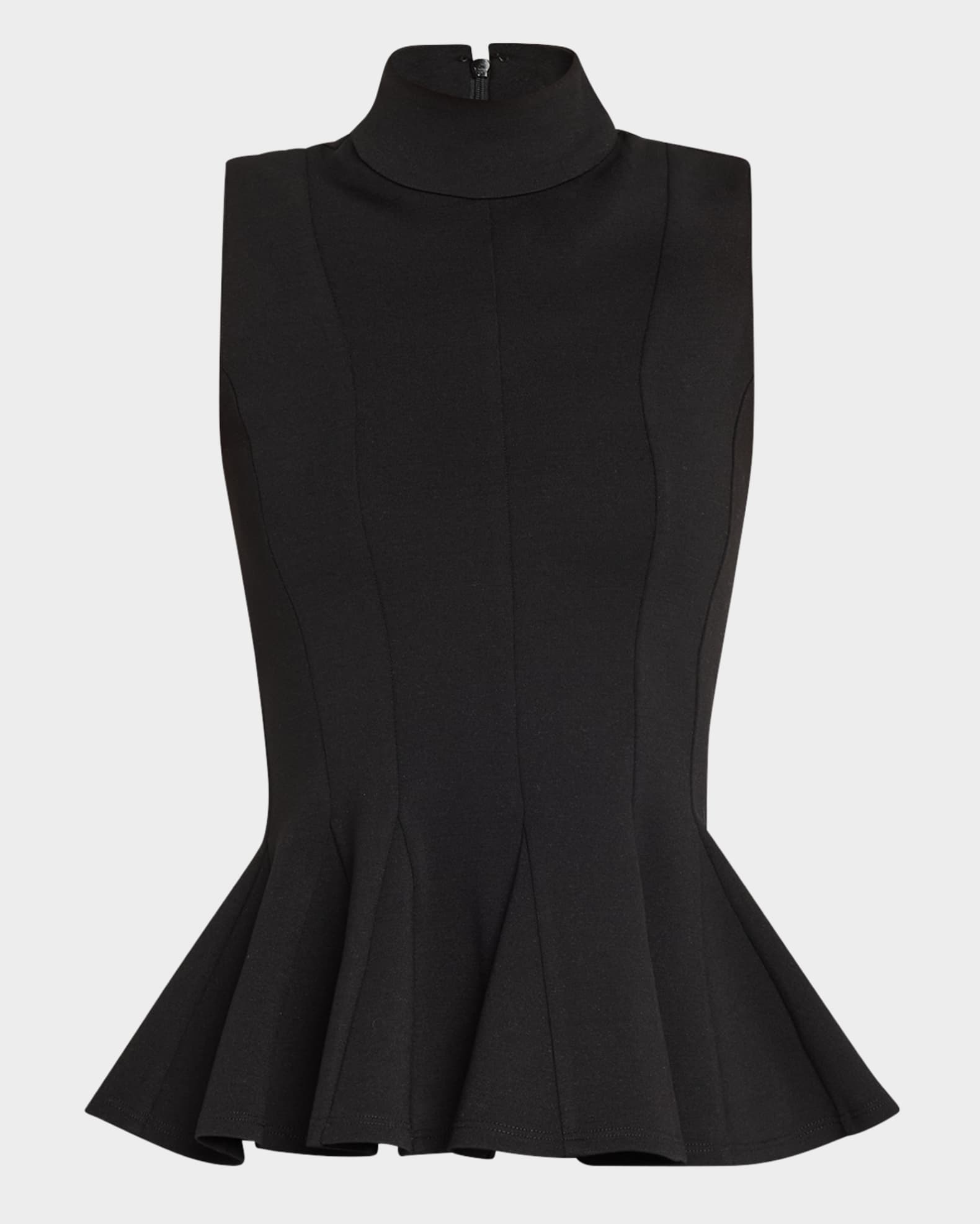 Turtleneck peplum top discount