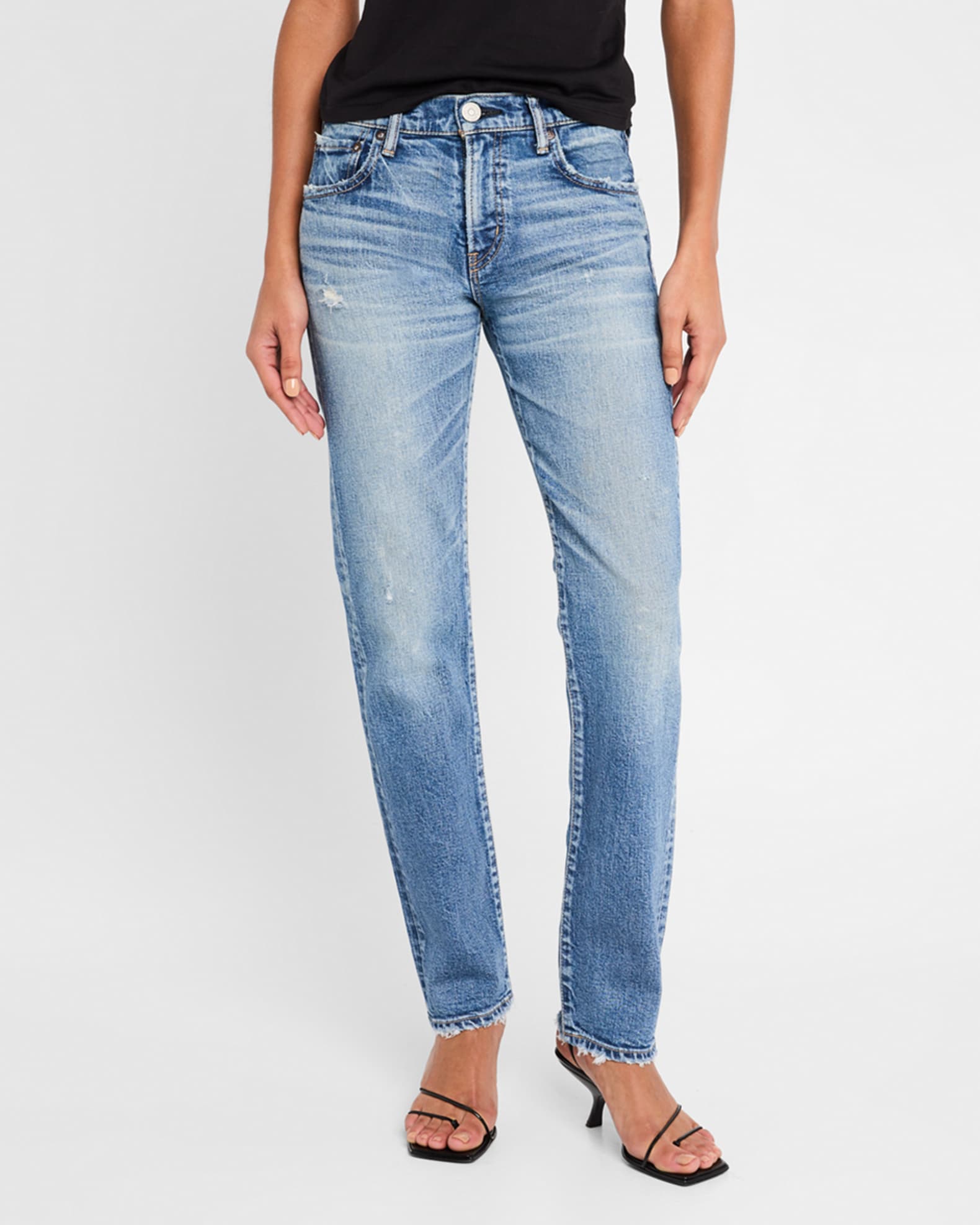 MOUSSY VINTAGE Linden Slim Straight Jeans | Neiman Marcus