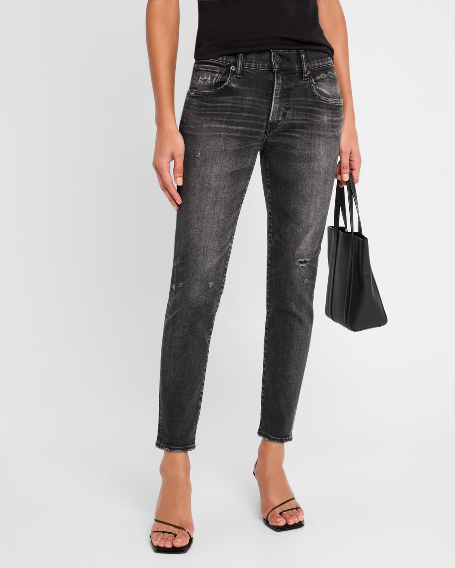 MOUSSY VINTAGE Belver Distressed Skinny Jeans | Neiman Marcus
