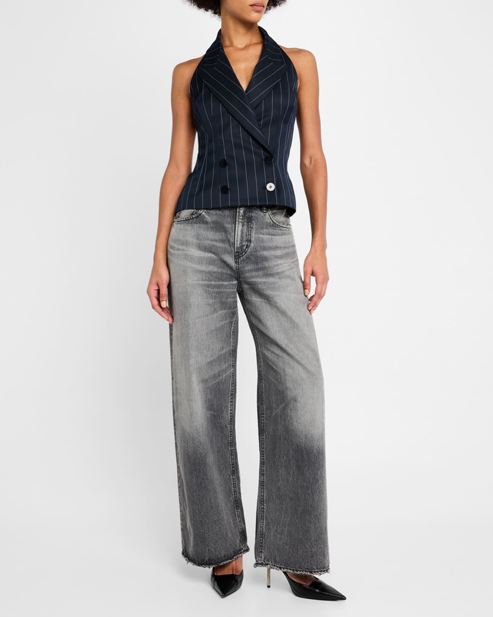 cafune】vintage crash wide denim | selectshop k