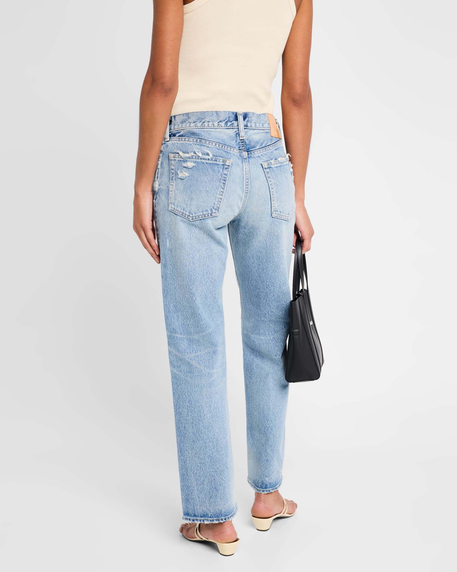 MOUSSY VINTAGE Aurantia Straight Low-Rise Jeans | Neiman Marcus