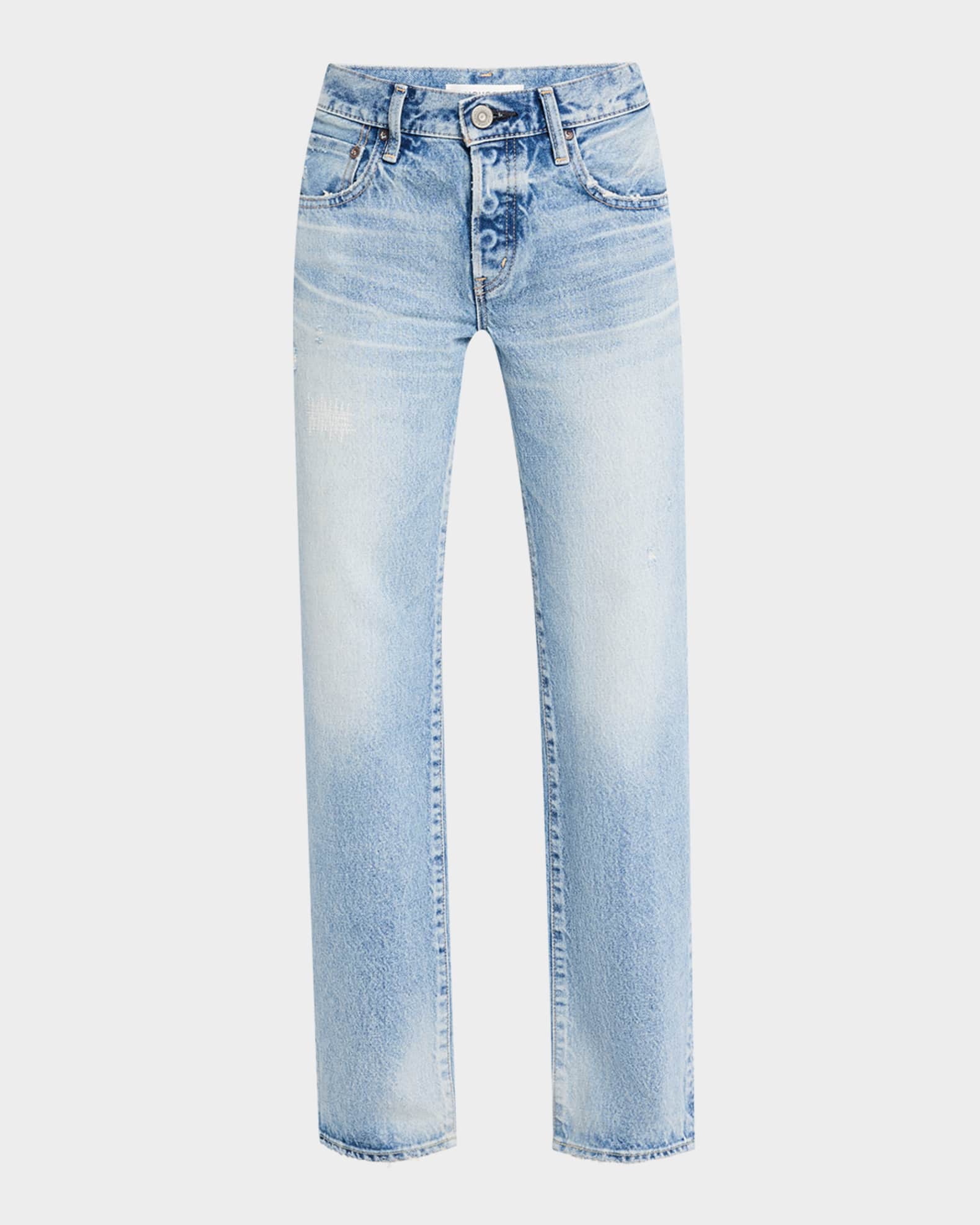 MOUSSY VINTAGE Aurantia Straight Low-Rise Jeans | Neiman Marcus