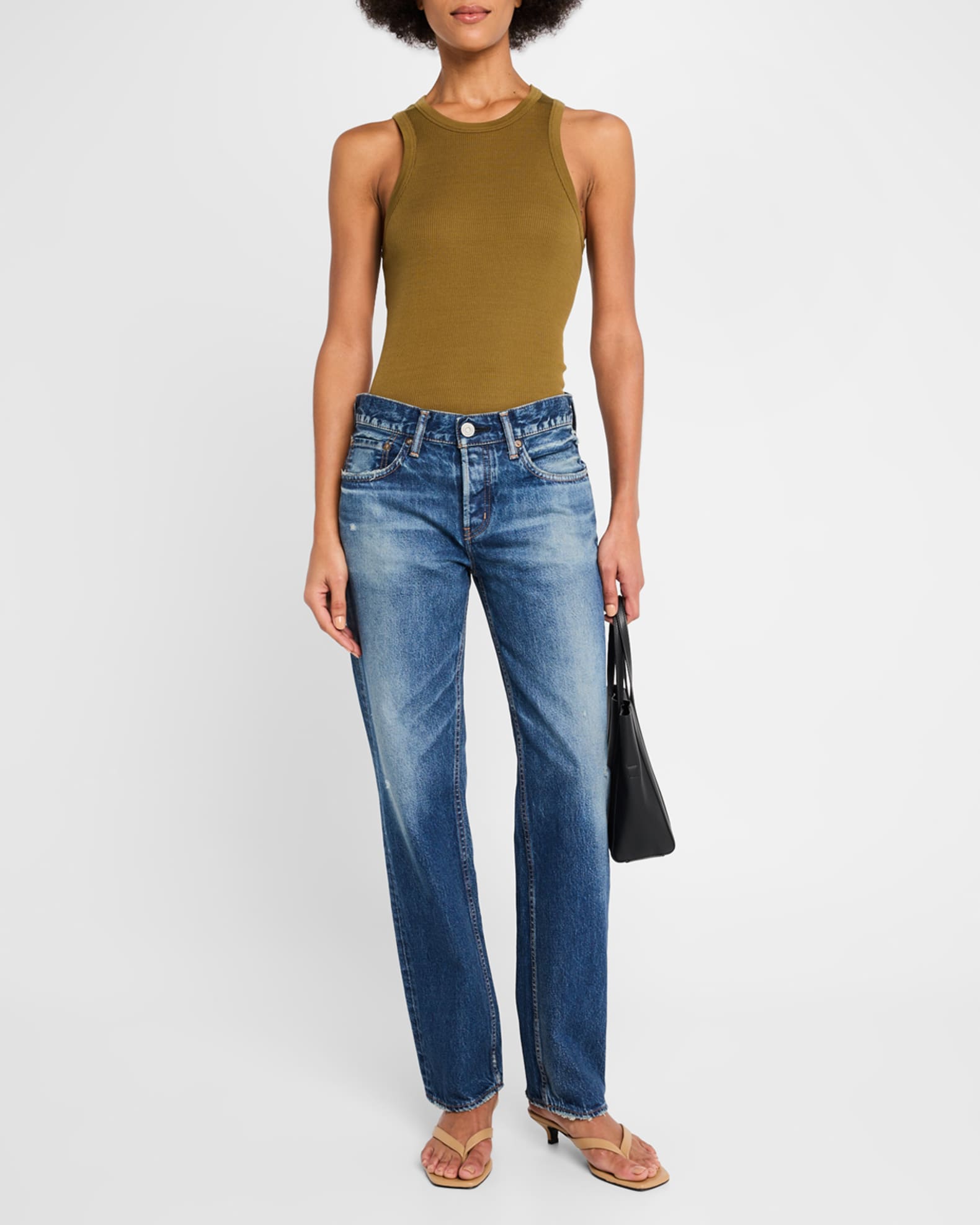 Ridgefield Straight Low-Rise Jeans 1