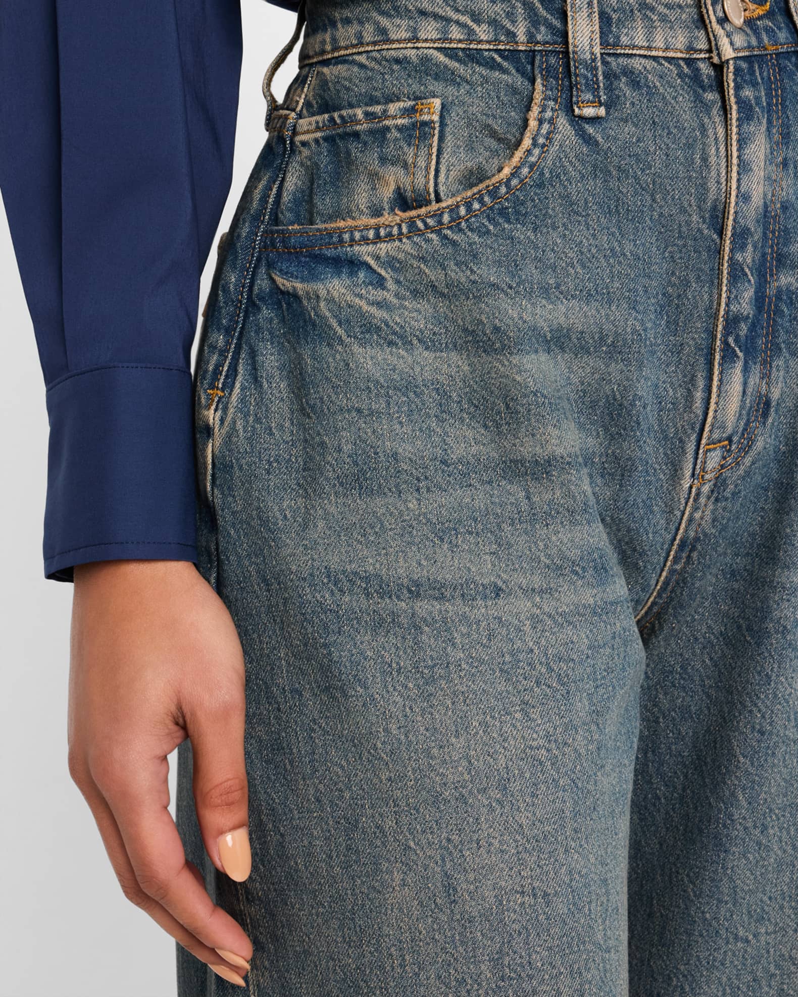 Mallory High Rise Barrel Jean 5826