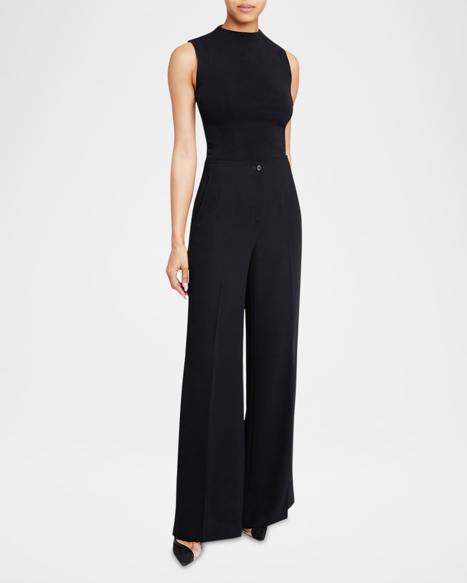 Lily Mid-Rise Wide-Leg Pants 1