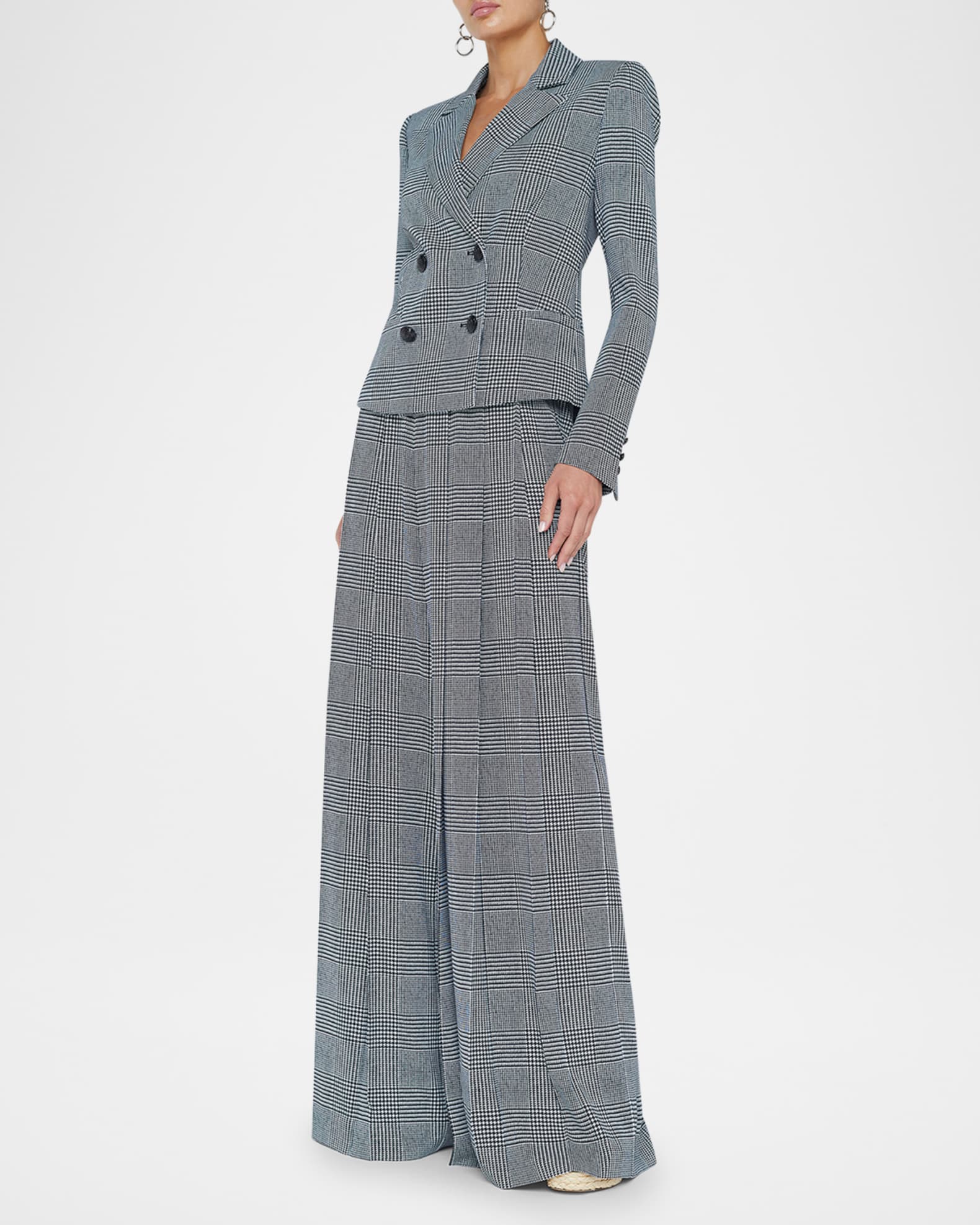 Atmore Houndstooth Double-Breasted Blazer 1