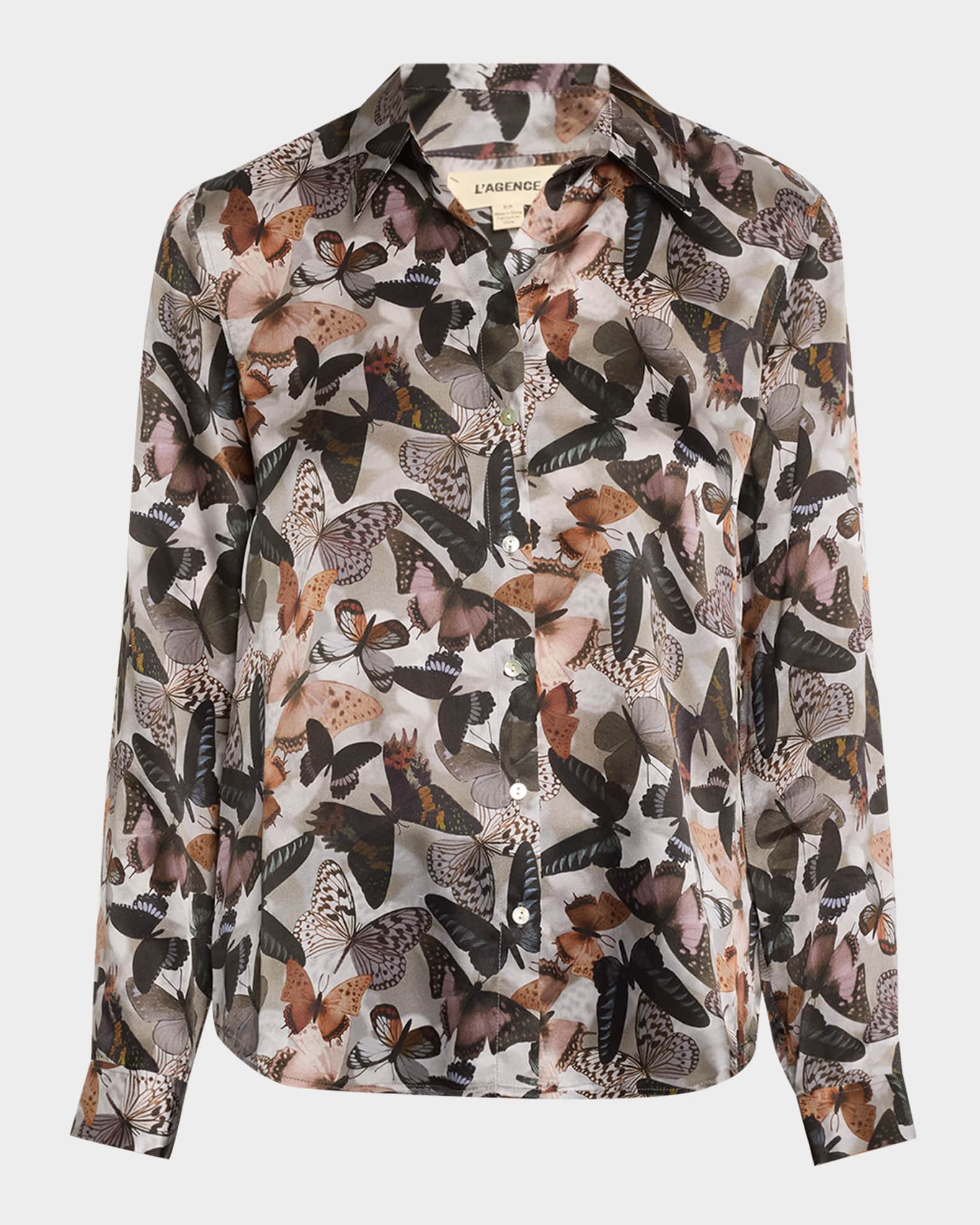 Tyler Butterfly Silk Blouse 0